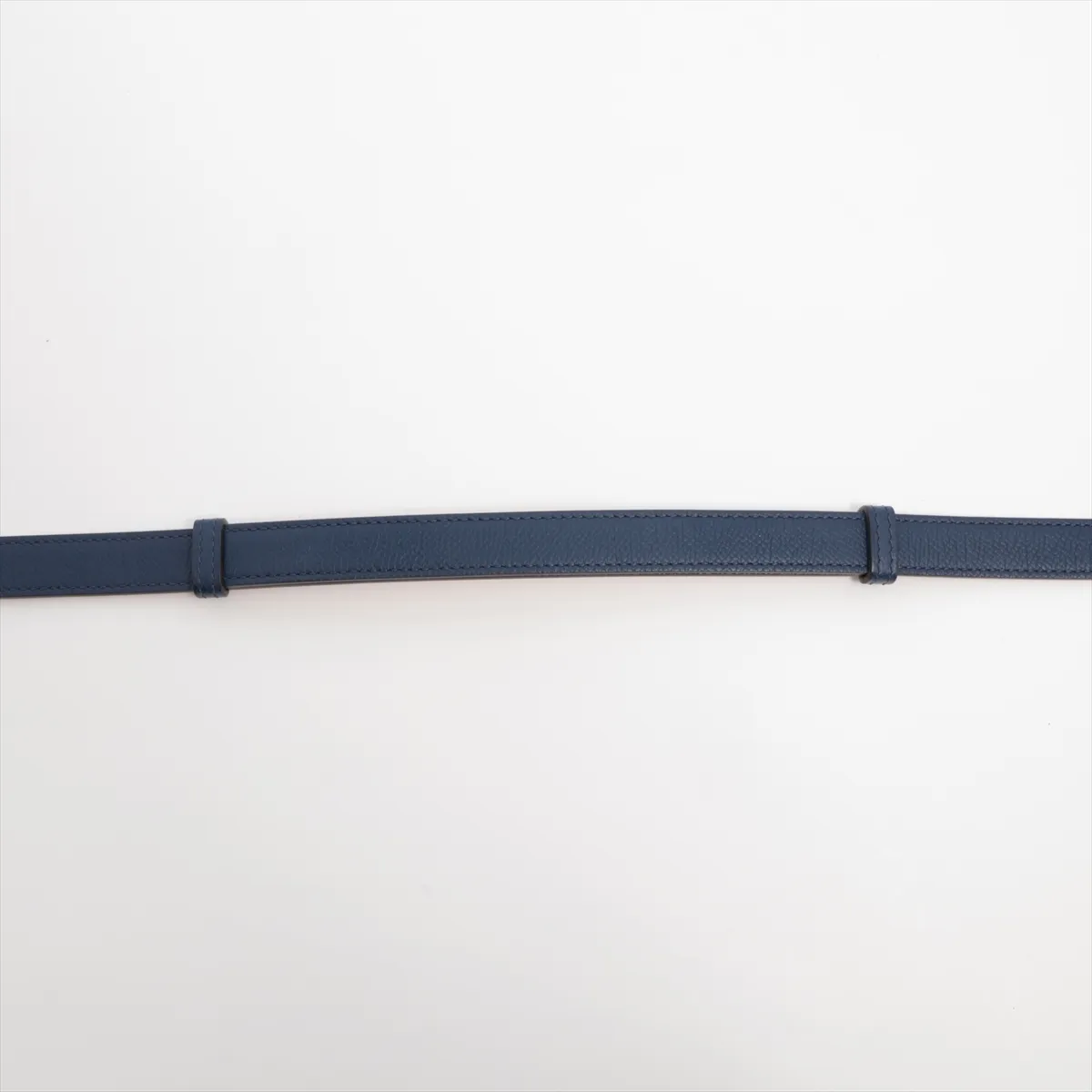 Kelly 18, U stamp: 2022, belt, Veau Epsom leather, navy, some wear and tear. — view 4