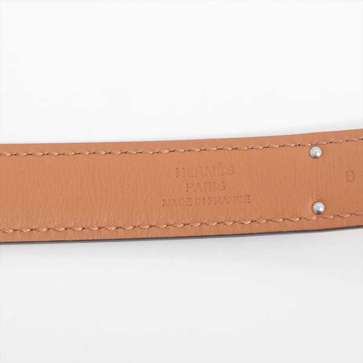 Kelly 18, U stamp: 2022, belt, Veau Epsom leather, navy, some wear and tear. — view 5