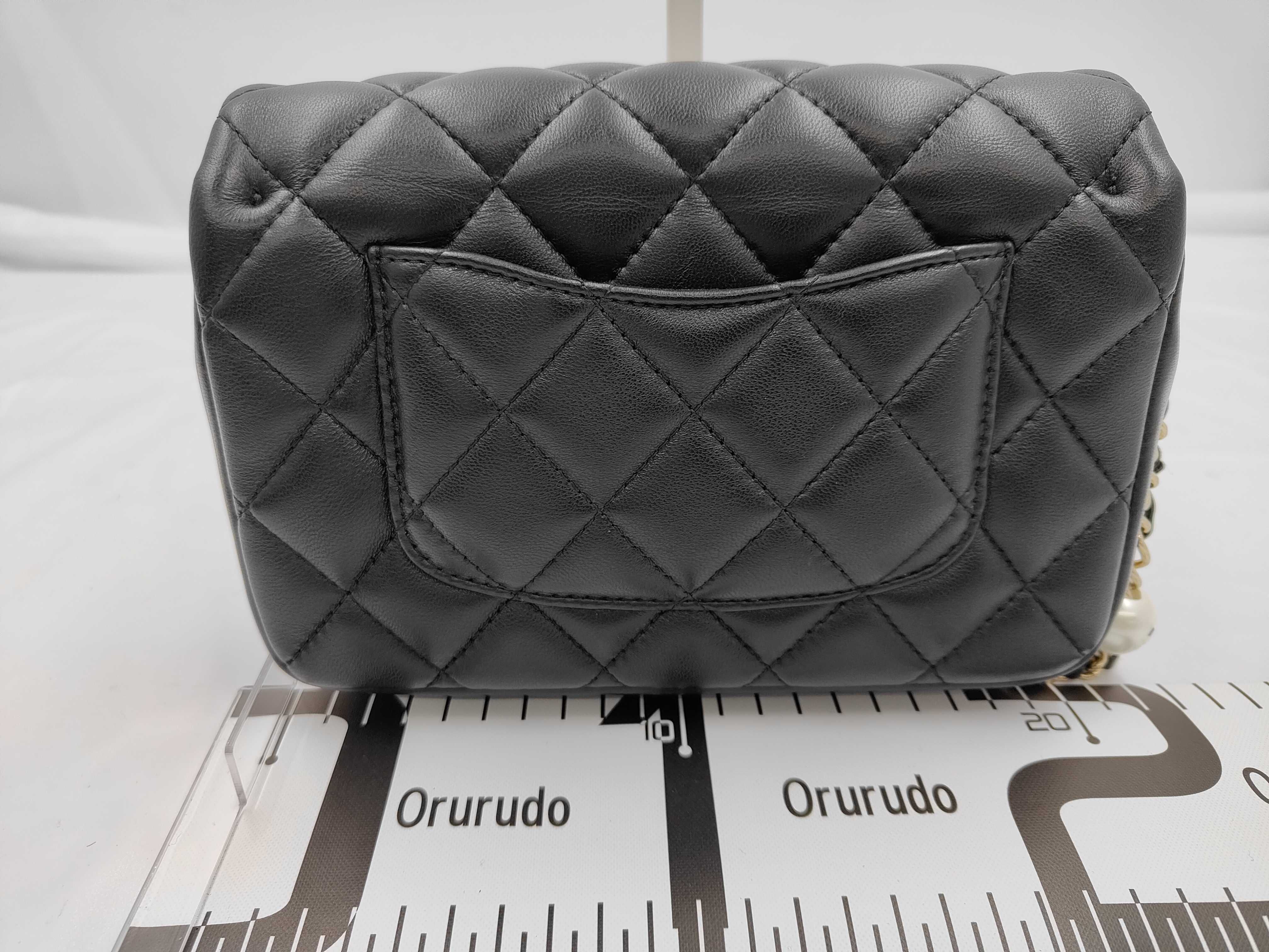 Matelassé Small Flap Shoulder Bag, Black, Serial Number 29 — view 2