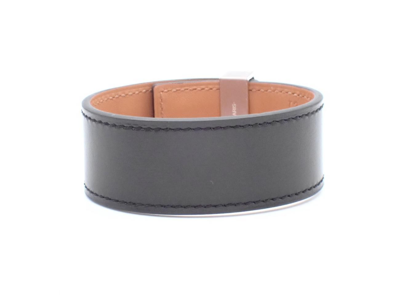 Black leather, wrist circumference approximately 15 cm — view 2