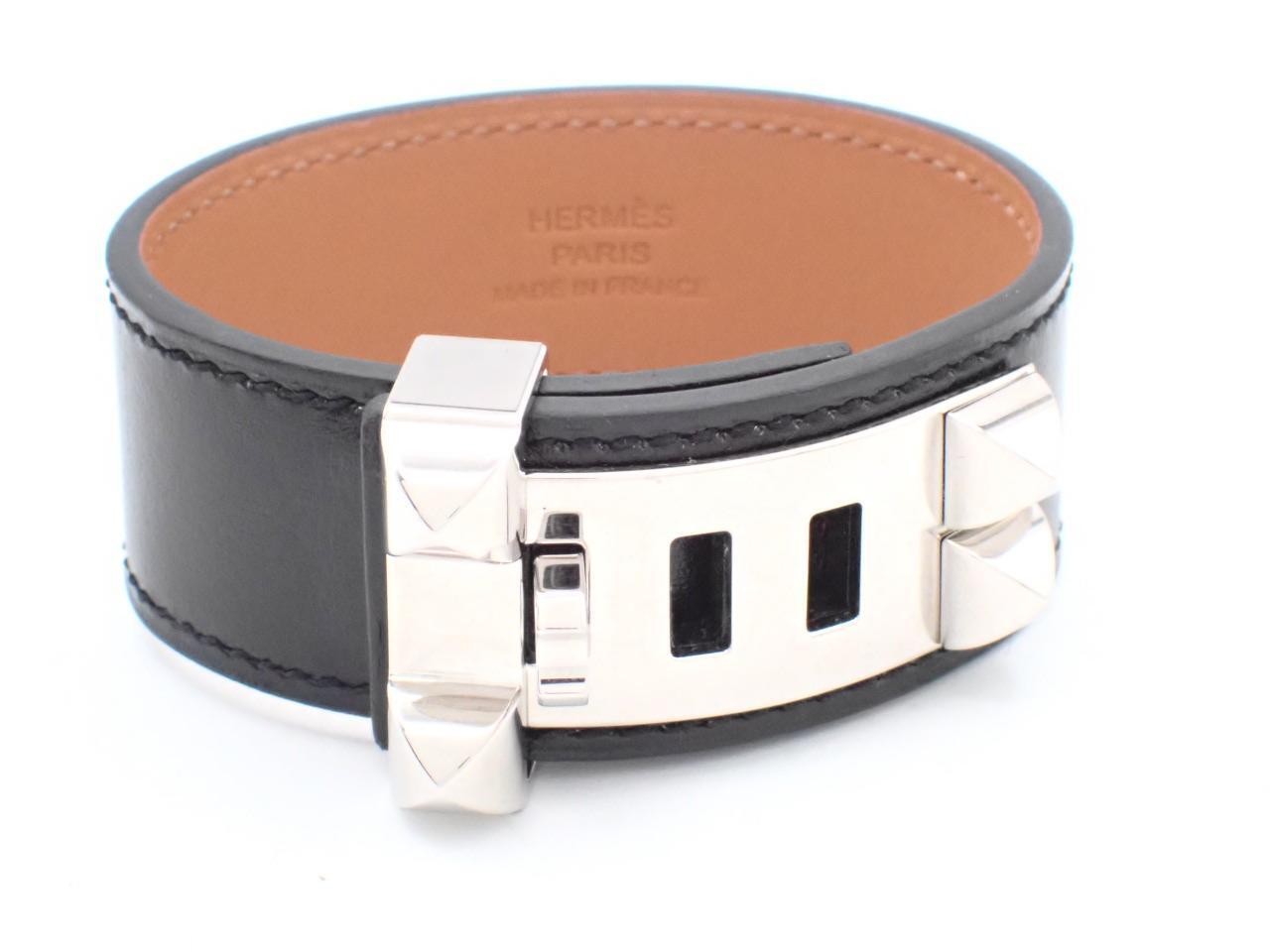 Black leather, wrist circumference approximately 15 cm — view 3