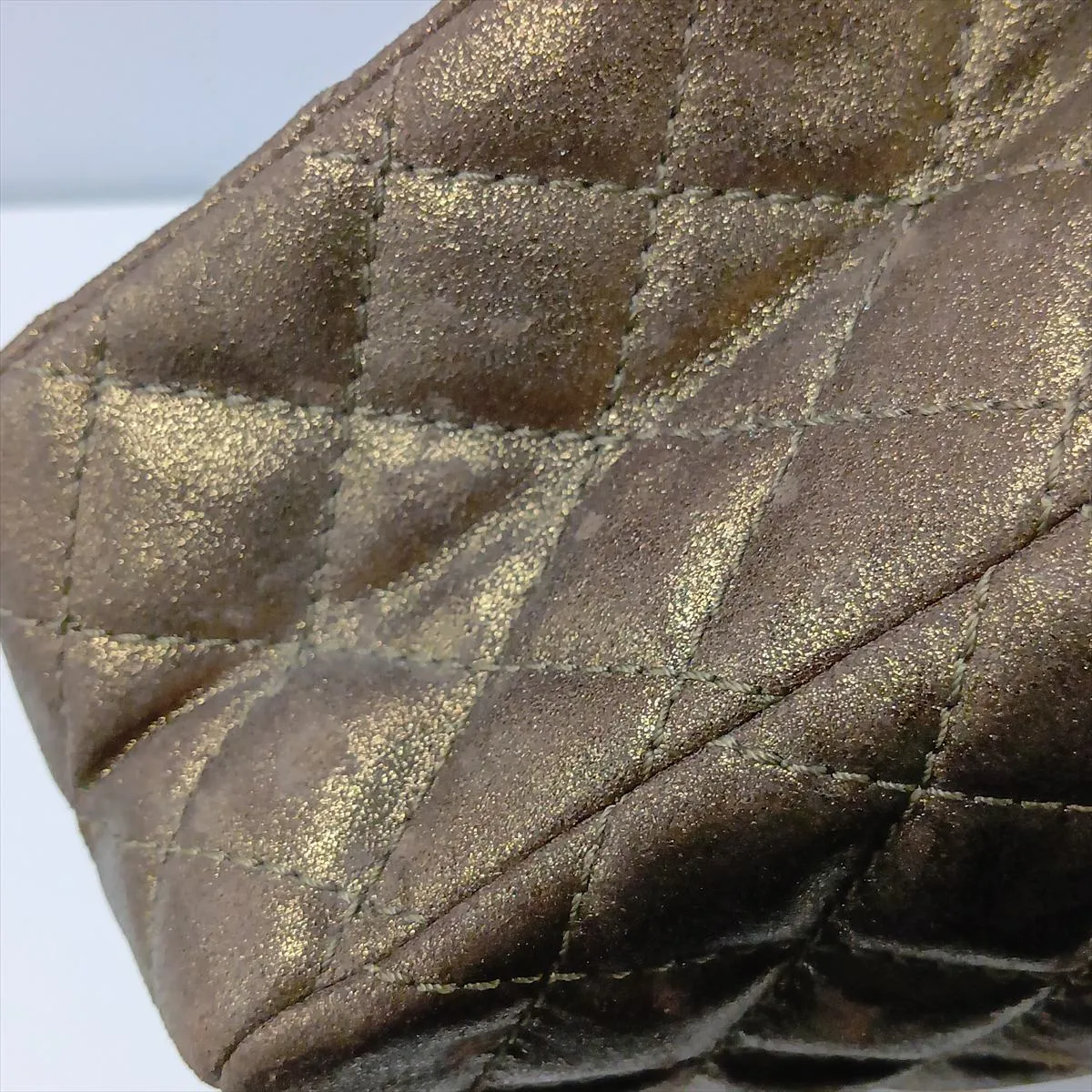 Matelassé 2.55 Coated Leather Double Flap Double Chain Bag, Gold, Gold Hardware, 16528171, Serial Number 16-series, A37586 — view 15