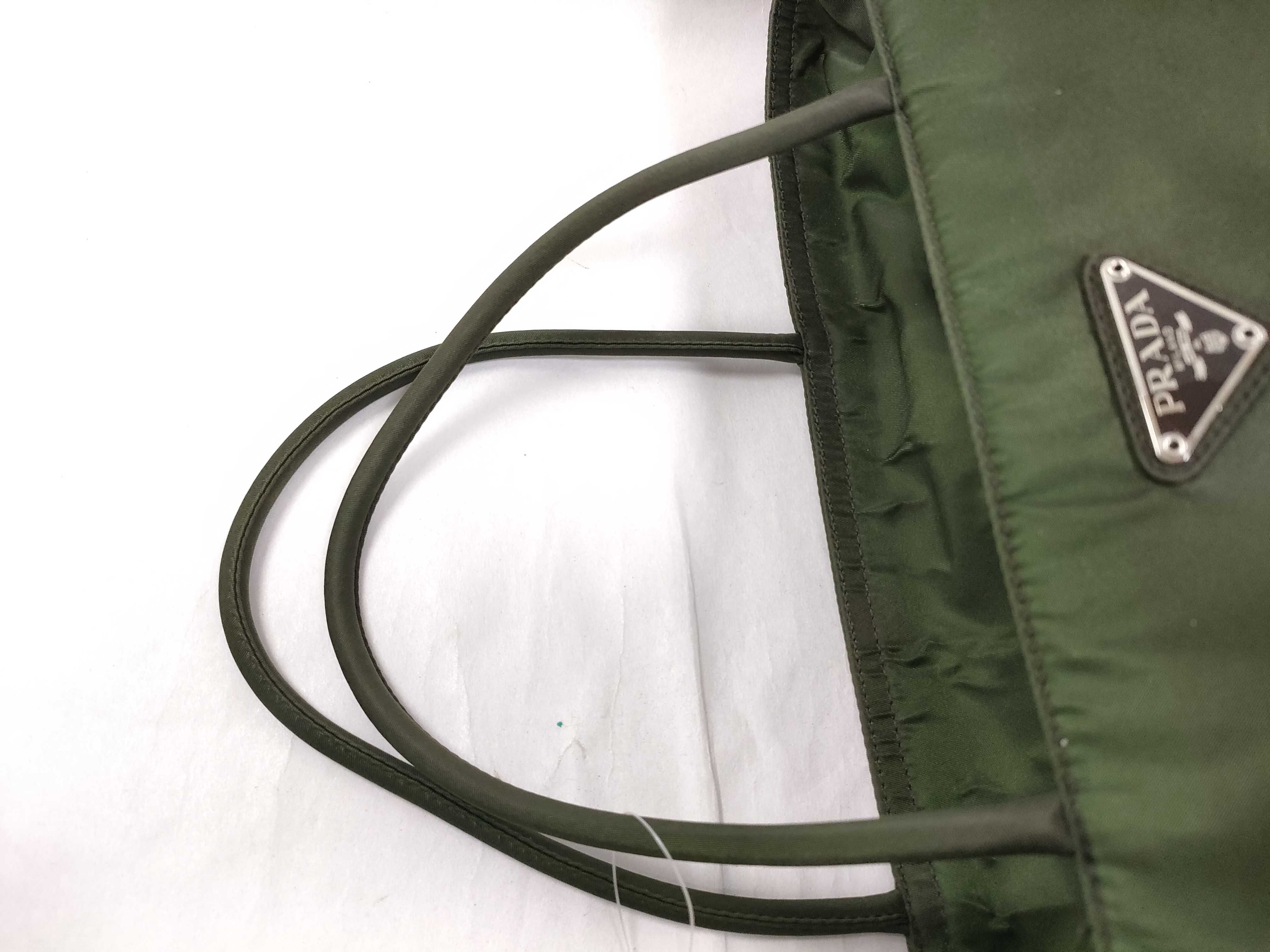 Nylon Handbag, Khaki — view 3