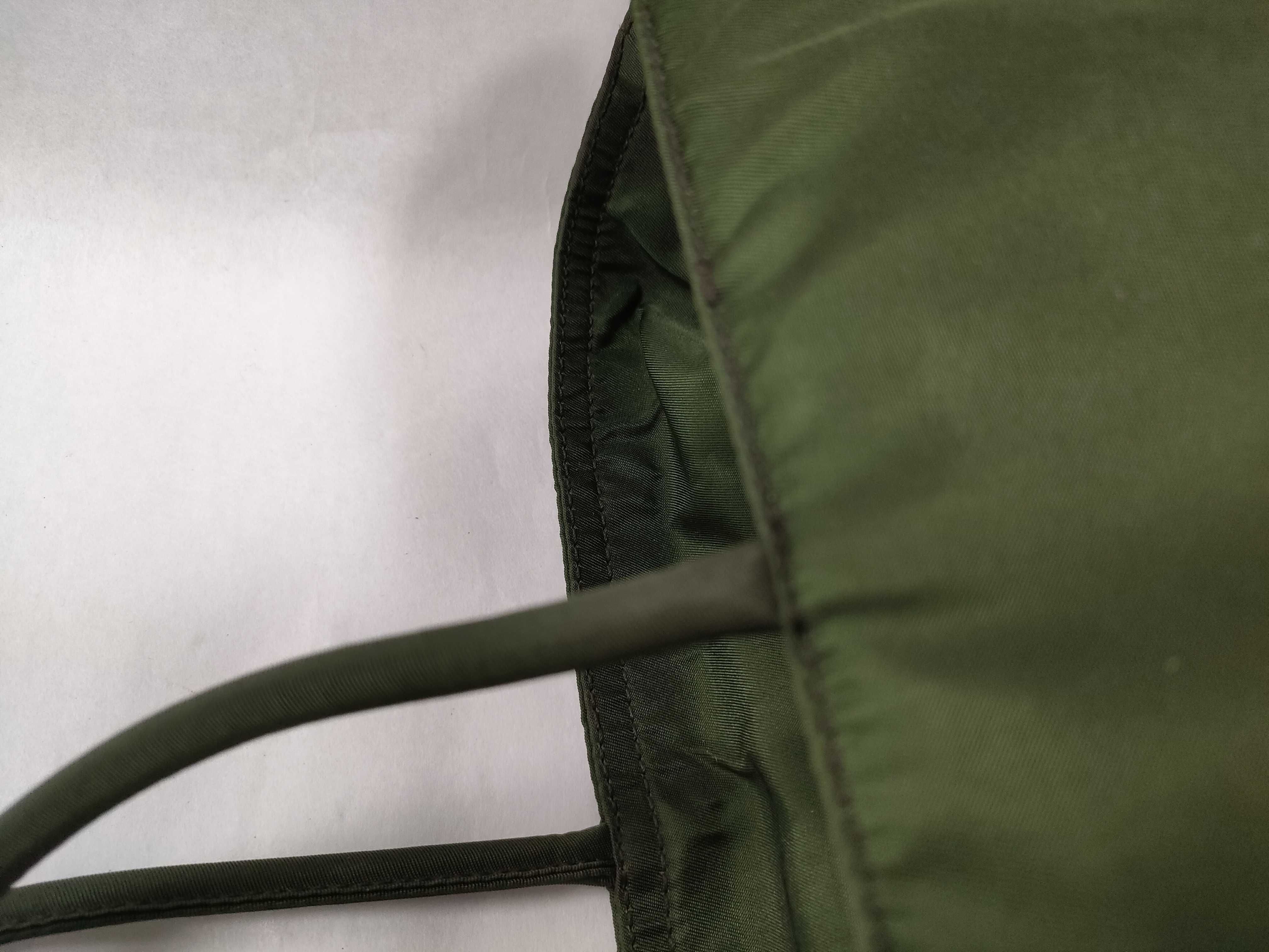 Nylon Handbag, Khaki — view 5