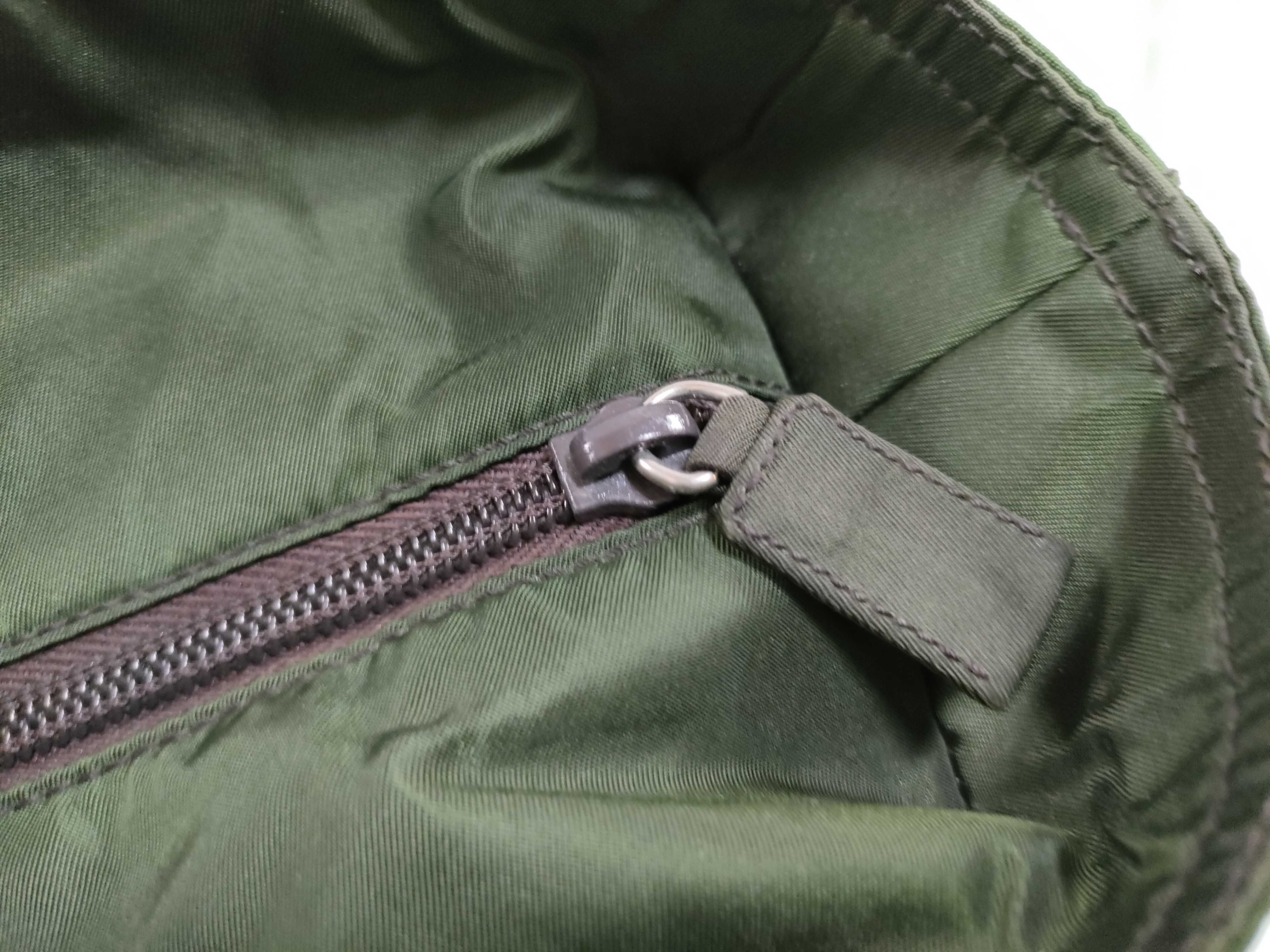Nylon Handbag, Khaki — view 7