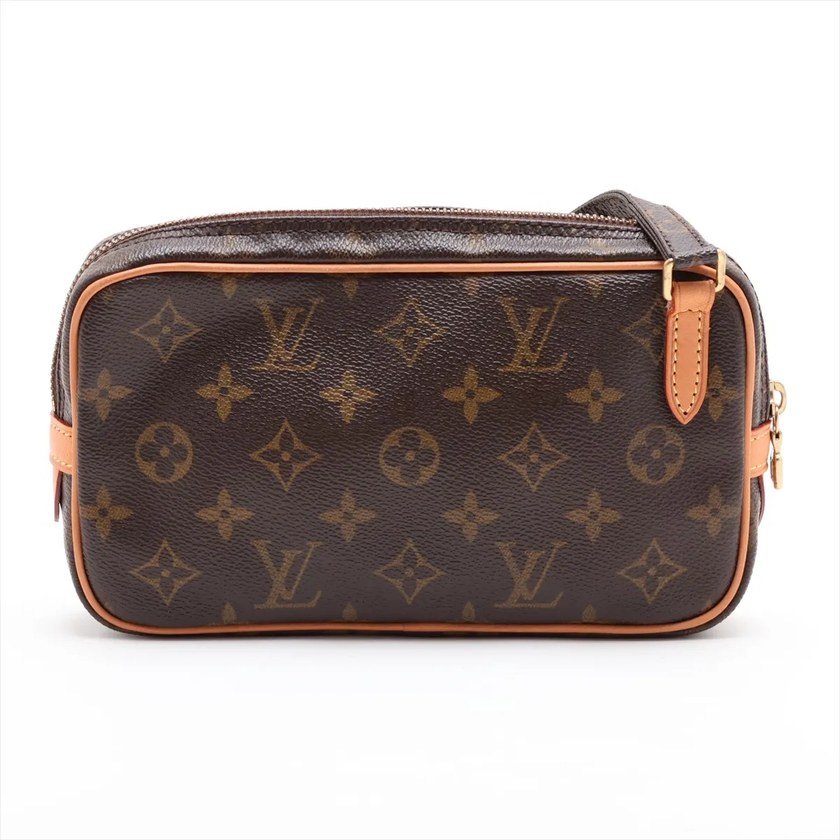 Monogram Pochette Marly Bandoulière M51828 SL0978 Brown Natural Leather, various parts repaired by aftermarket parts. — view 2