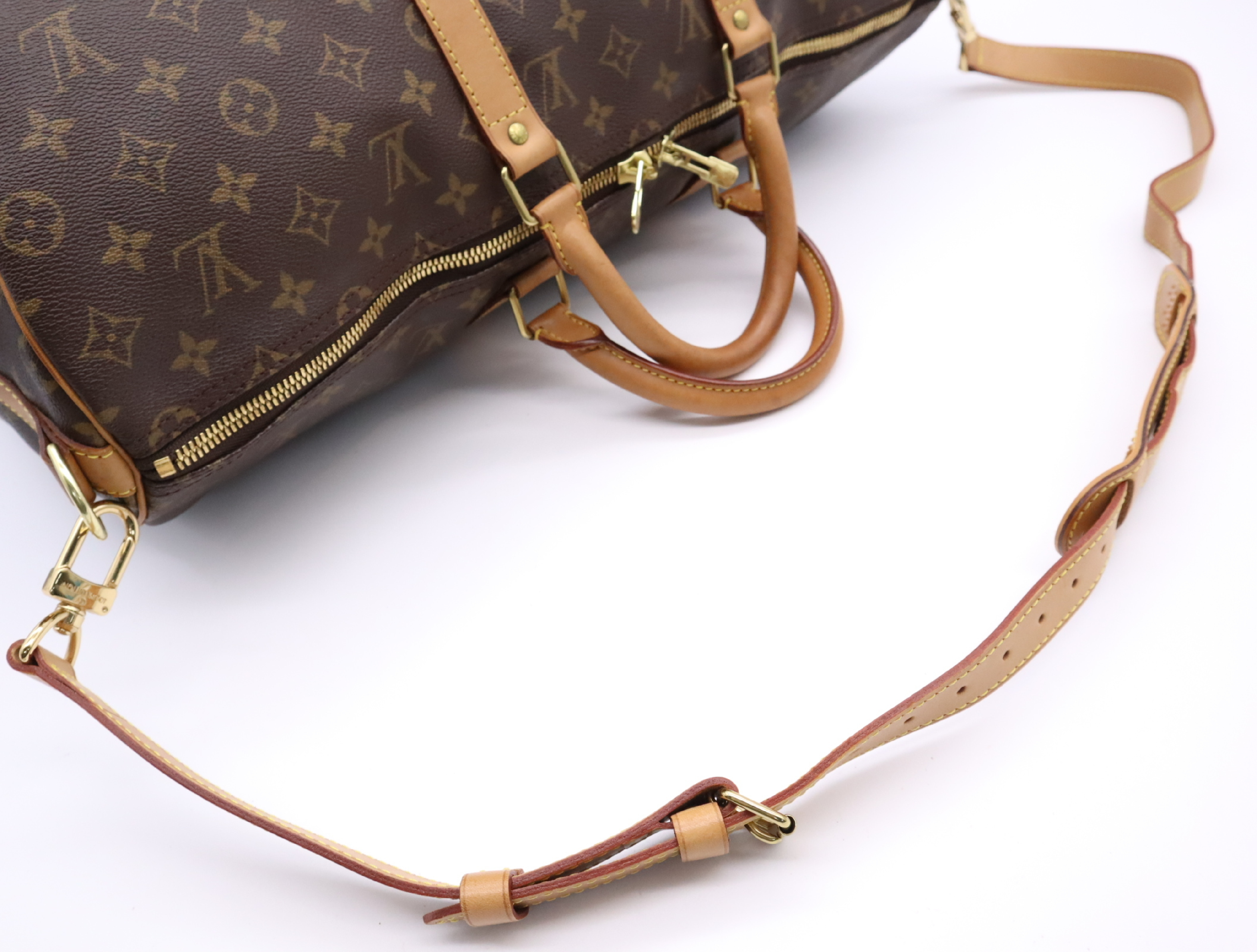 M41416 Monogram Keepall Bandoulière 50 Boston Bag with Shoulder Strap — view 12