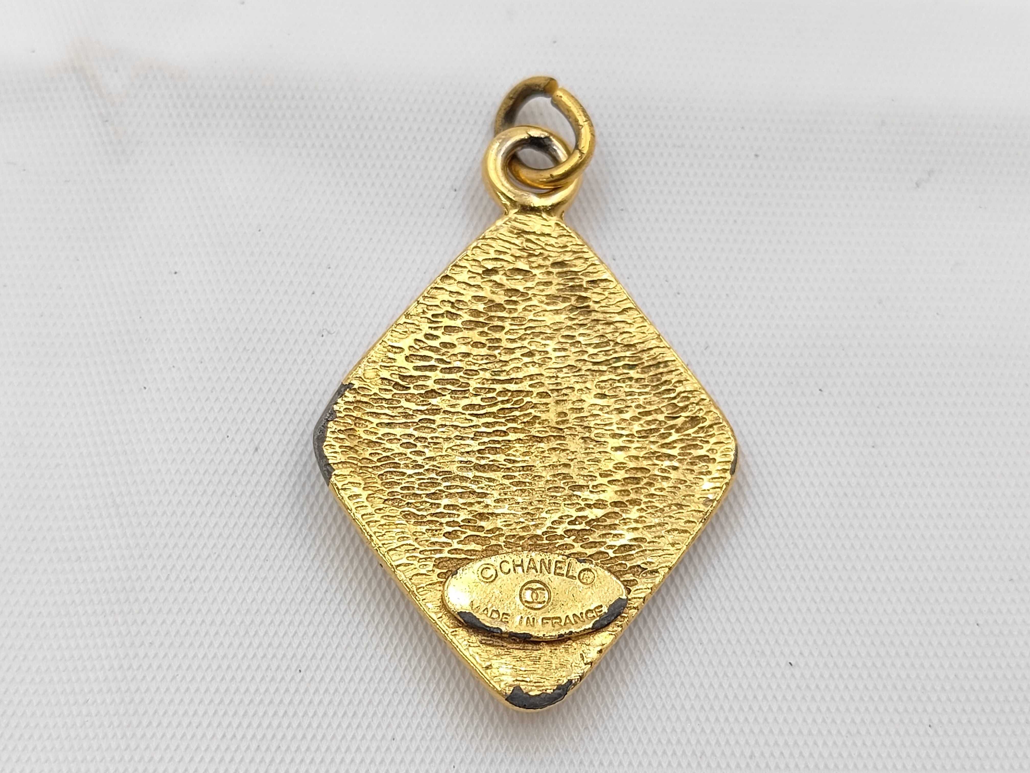 Coco Mark Pendant Top, Gold (Note: Peeling) — view 2