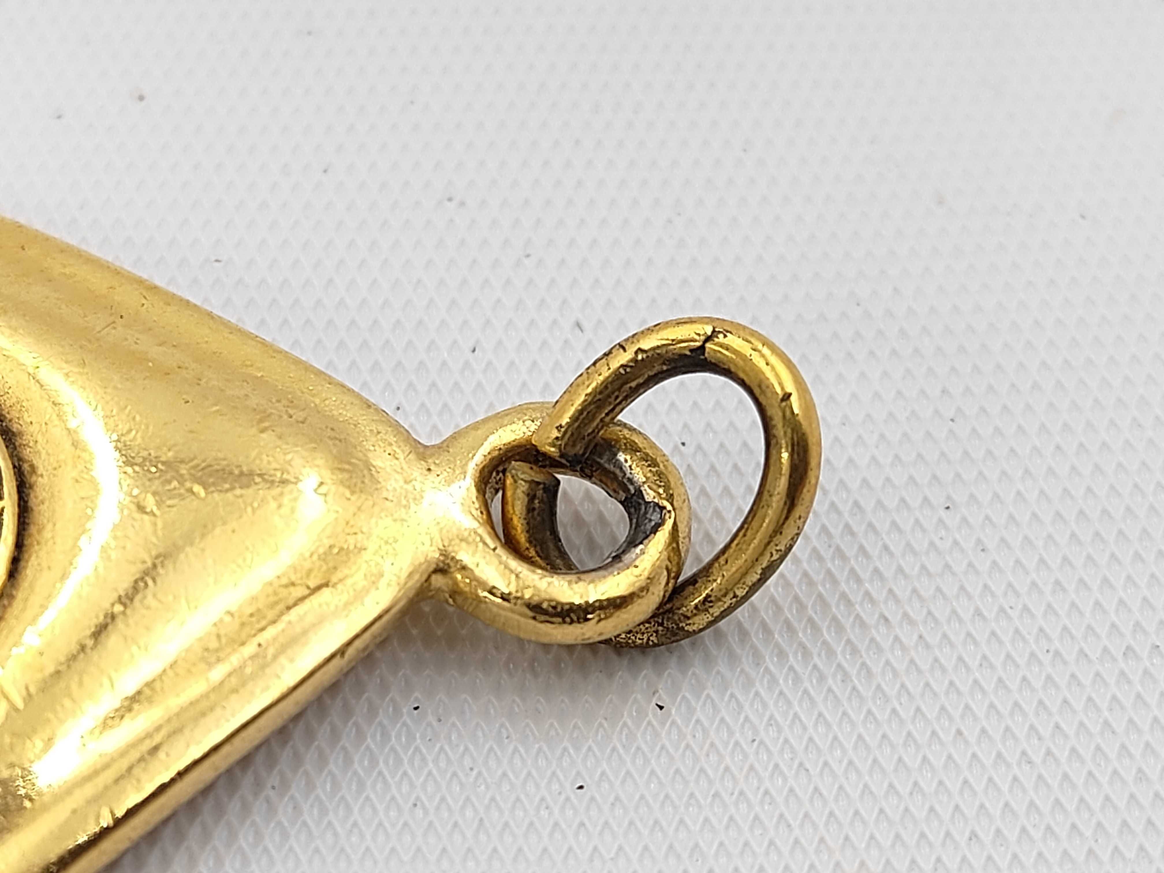 Coco Mark Pendant Top, Gold (Note: Peeling) — view 4