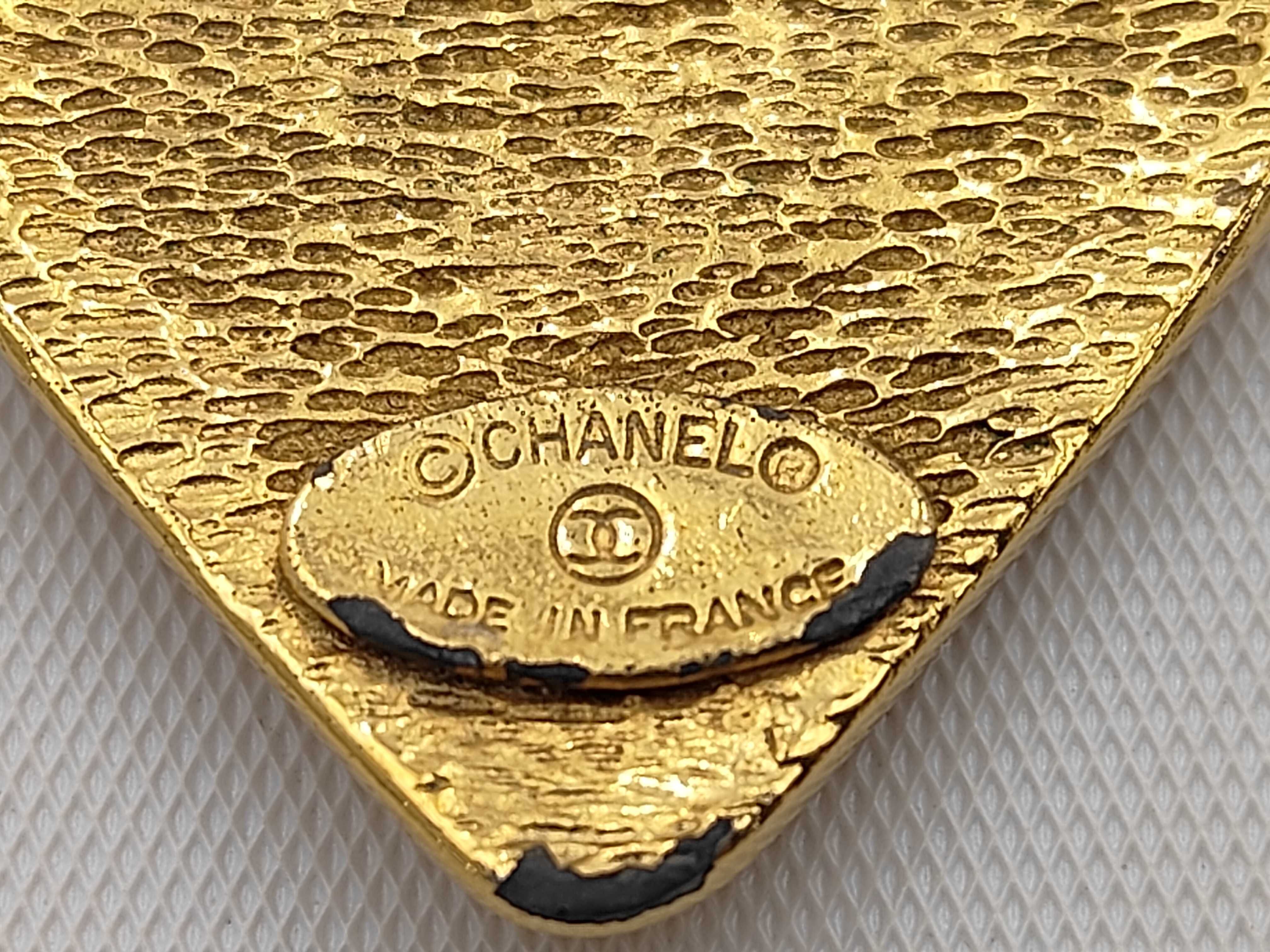 Coco Mark Pendant Top, Gold (Note: Peeling) — view 5
