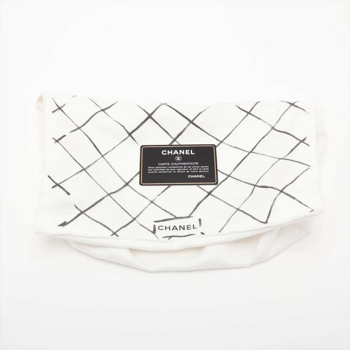 [Individually packaged] Chanel Matelassé 25 Lambskin Double Flap Double Chain Bag, Black with Silver Hardware, 27943424, Serial Number 27, A01112 — view 12