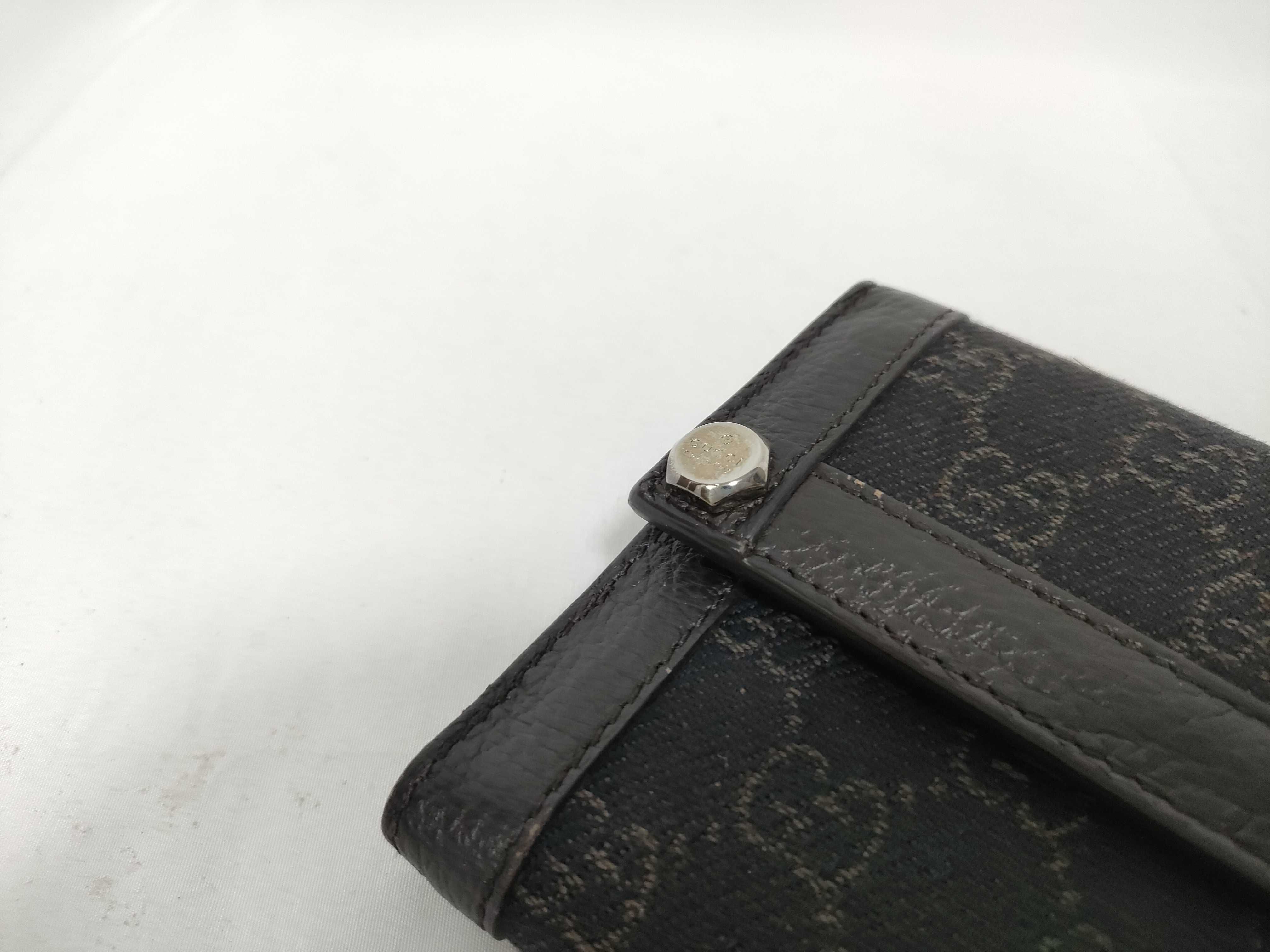 GG Canvas Bi-fold Long Wallet with Double Snap Closure — view 4