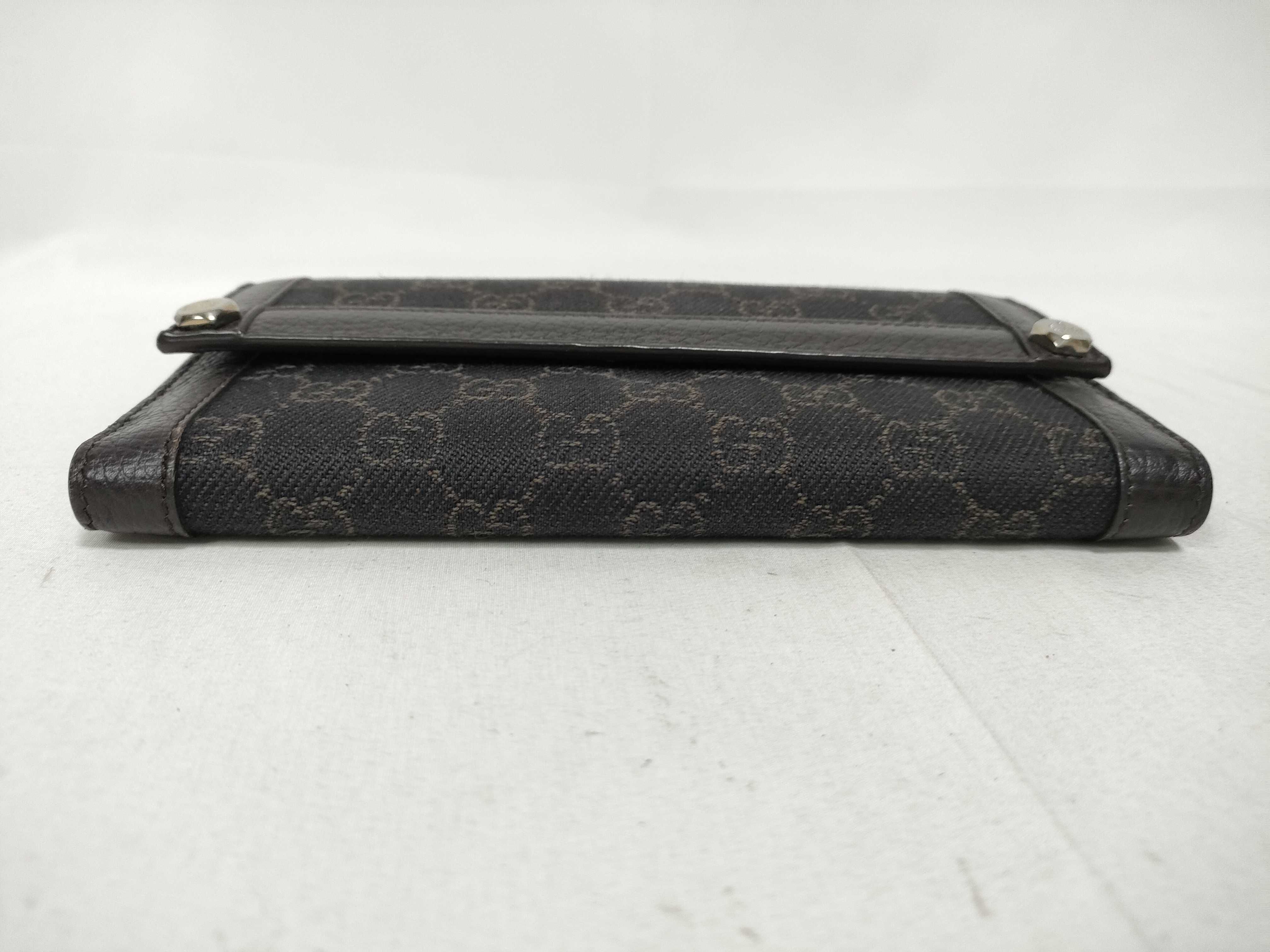GG Canvas Bi-fold Long Wallet with Double Snap Closure — view 6
