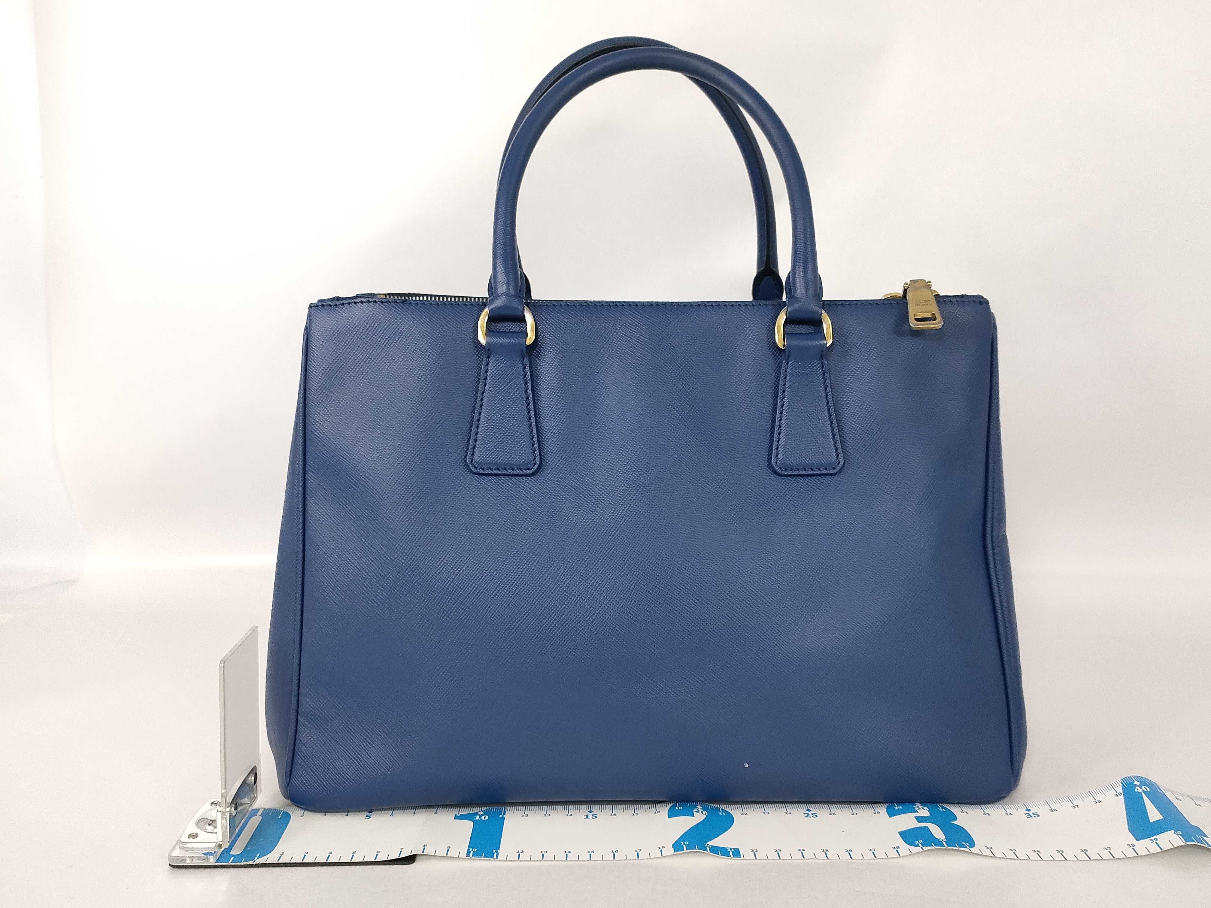 Galleria Saffiano Blue Gold Handbag — view 2