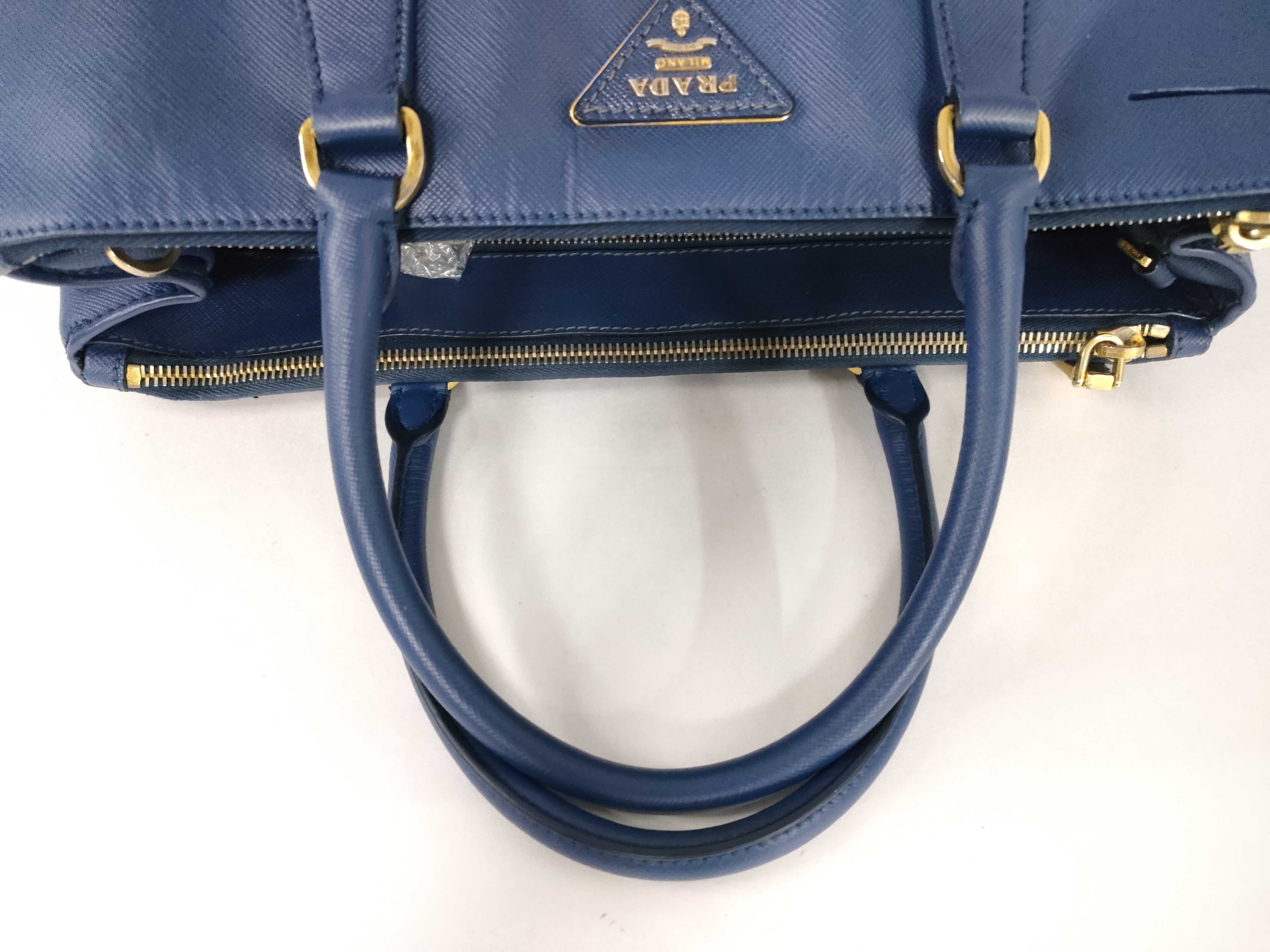 Galleria Saffiano Blue Gold Handbag — view 3