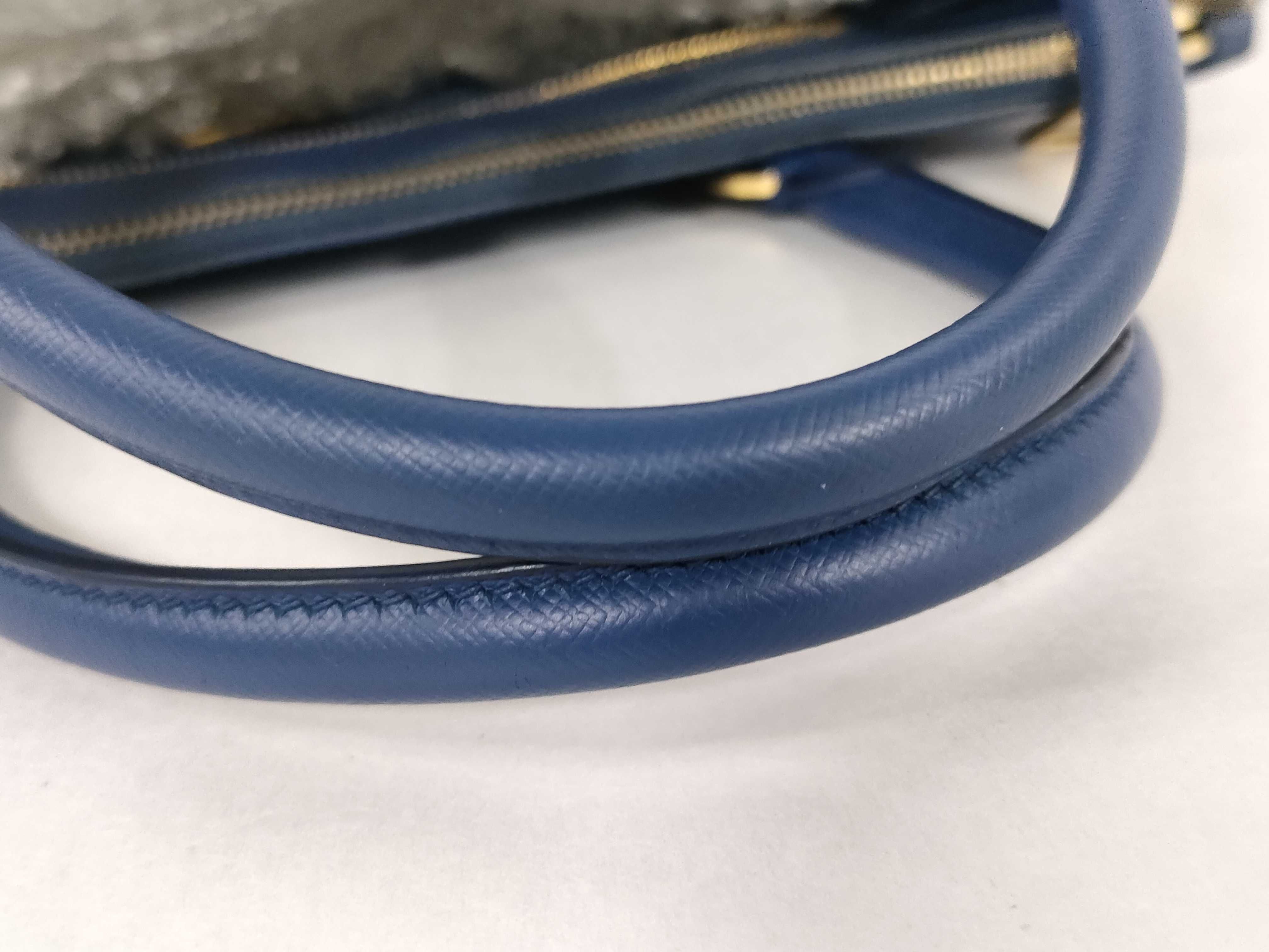 Galleria Saffiano Blue Gold Handbag — view 4