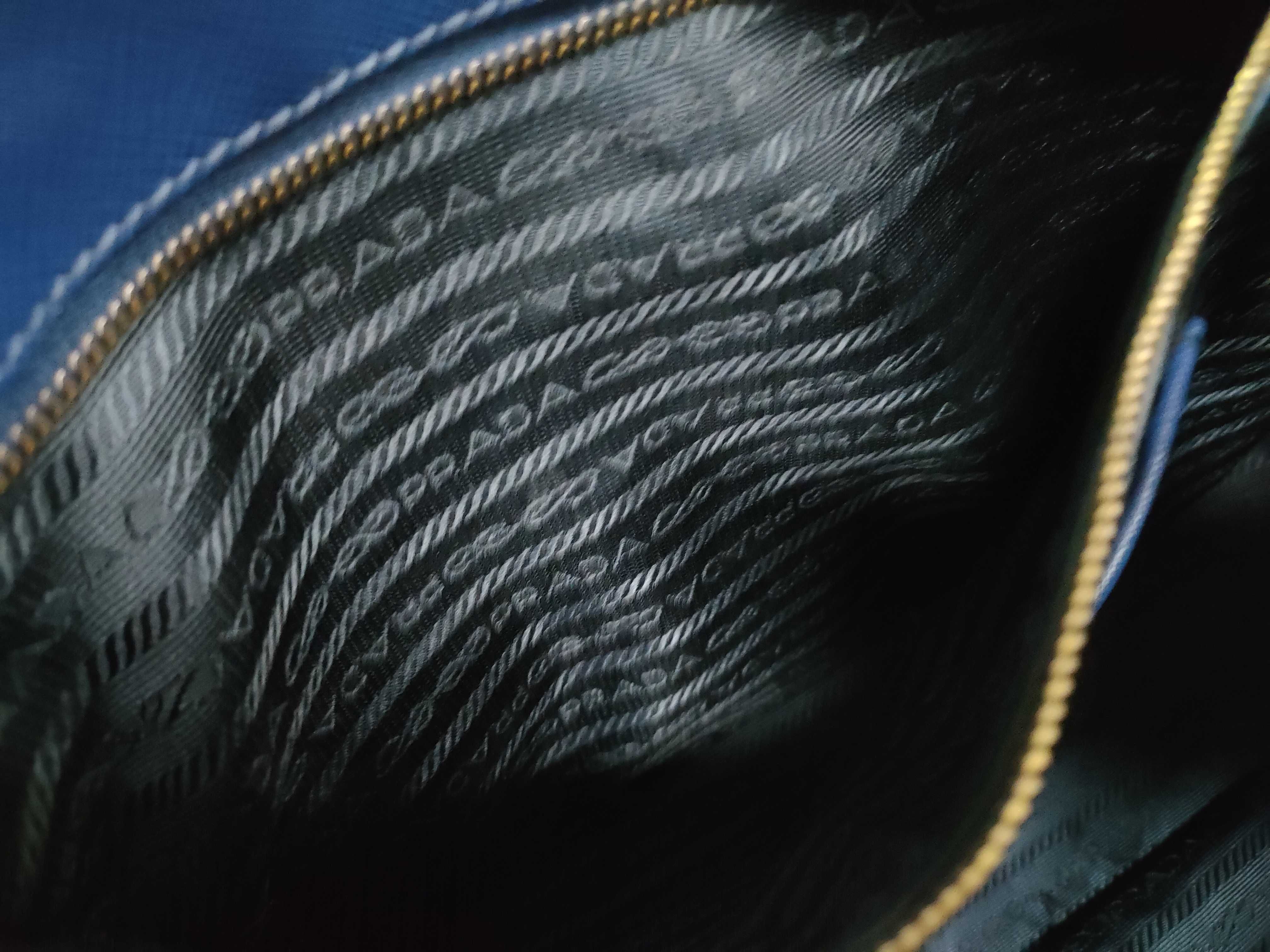 Galleria Saffiano Blue Gold Handbag — view 10