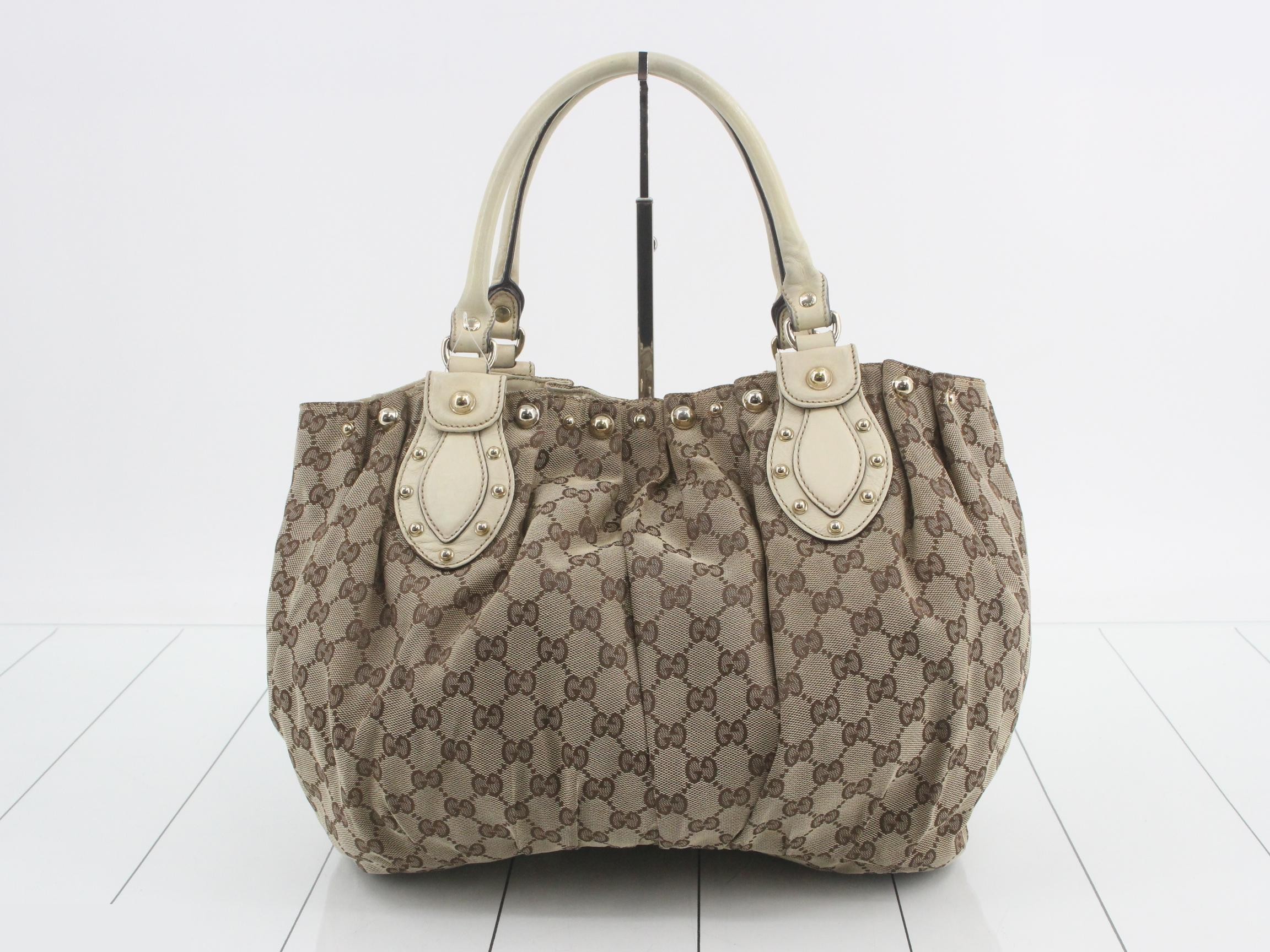 GG Canvas Studded Handbag — view 2