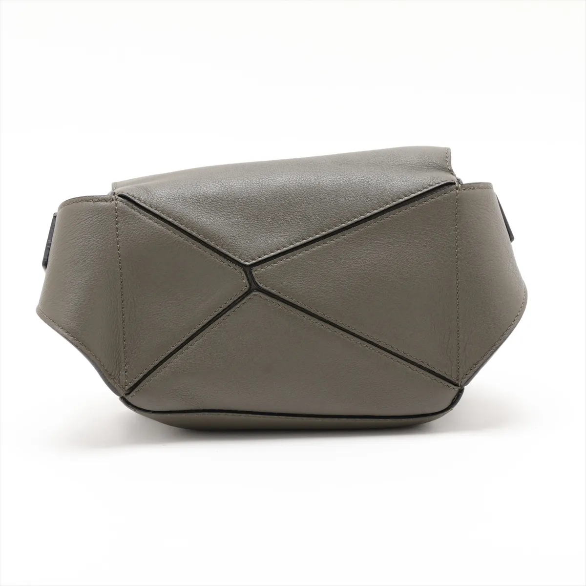 Puzzle Mini Bum Bag Leather Body Bag Green — view 2