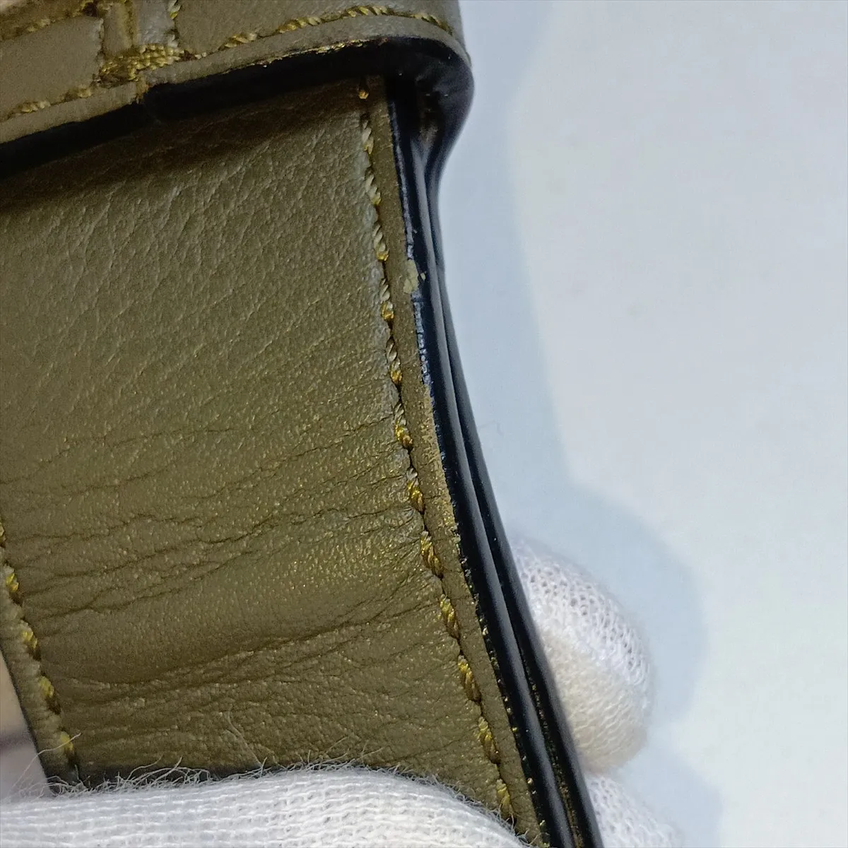 Puzzle Mini Bum Bag Leather Body Bag Green — view 14
