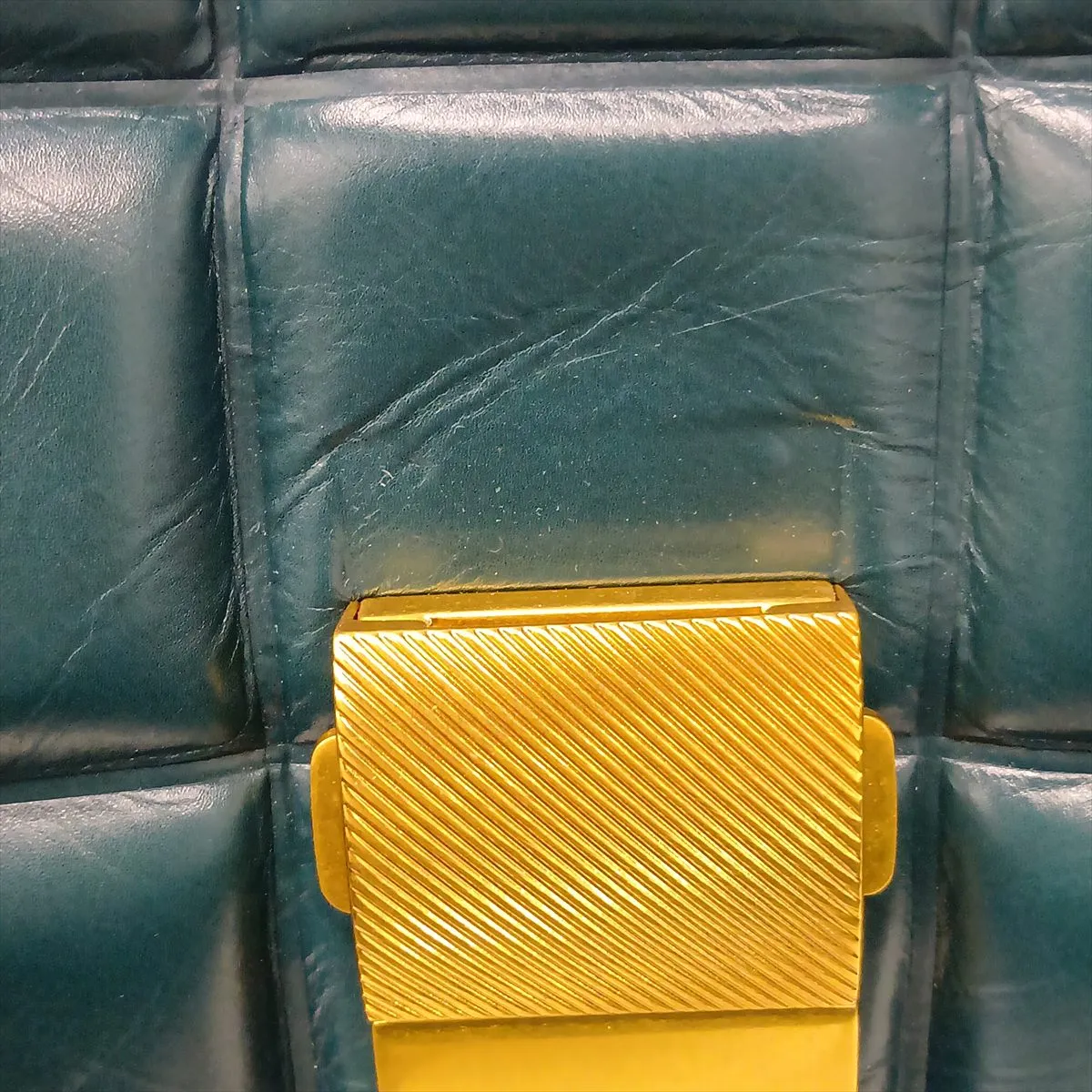 Marie Leather Shoulder Bag, Green — view 11