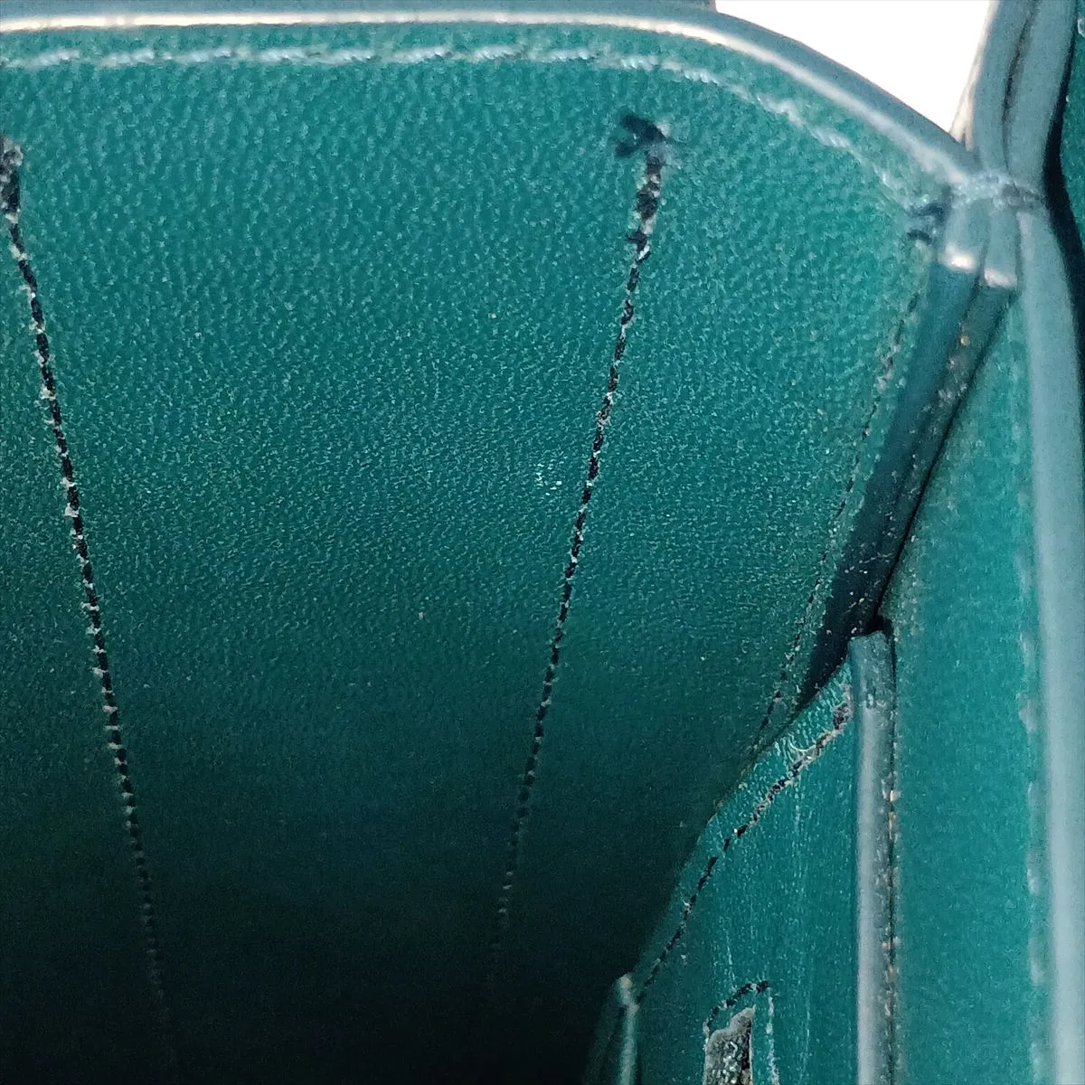 Marie Leather Shoulder Bag, Green — view 15