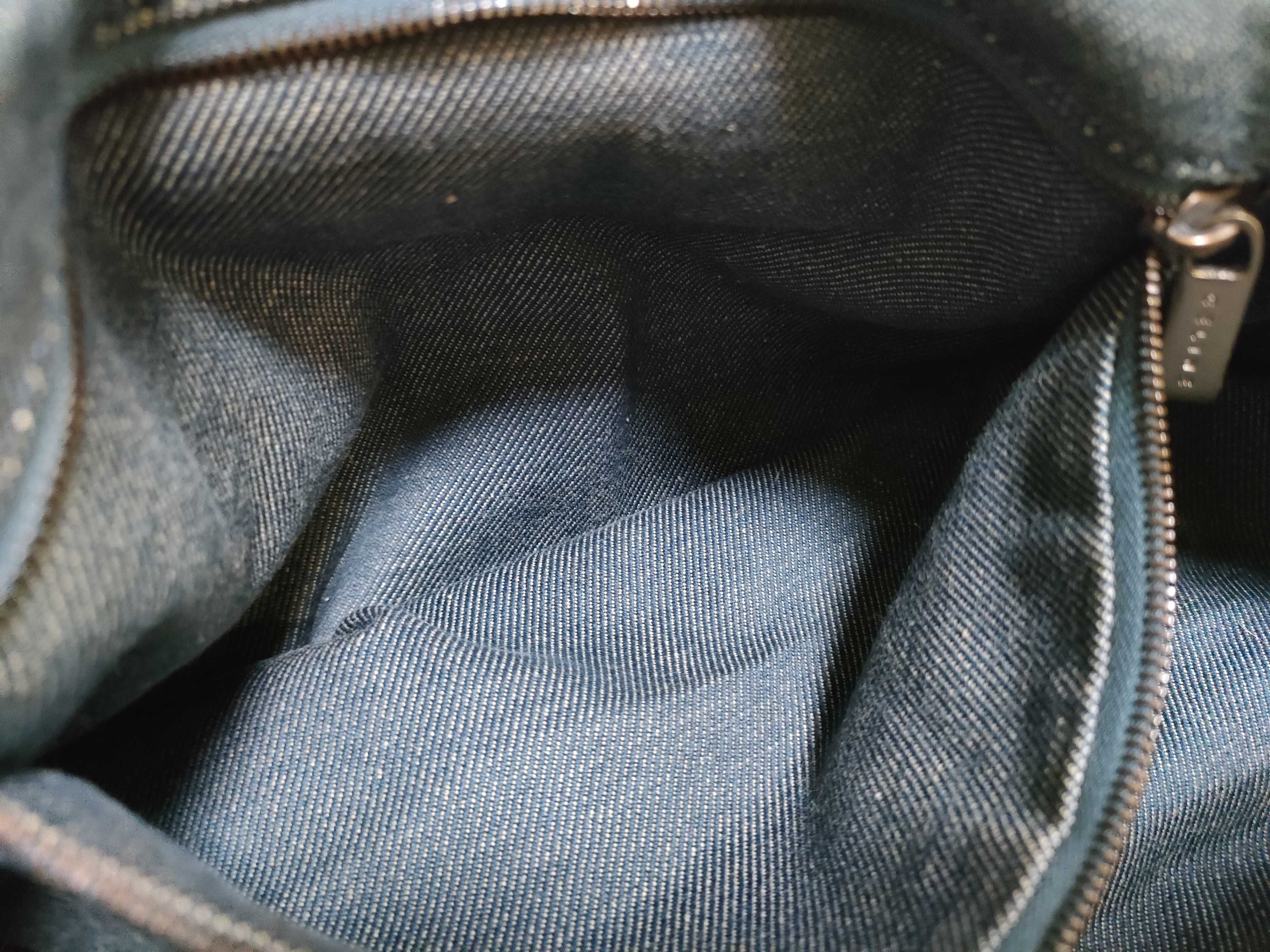 Denim Macadam Chain Tote Bag — view 11