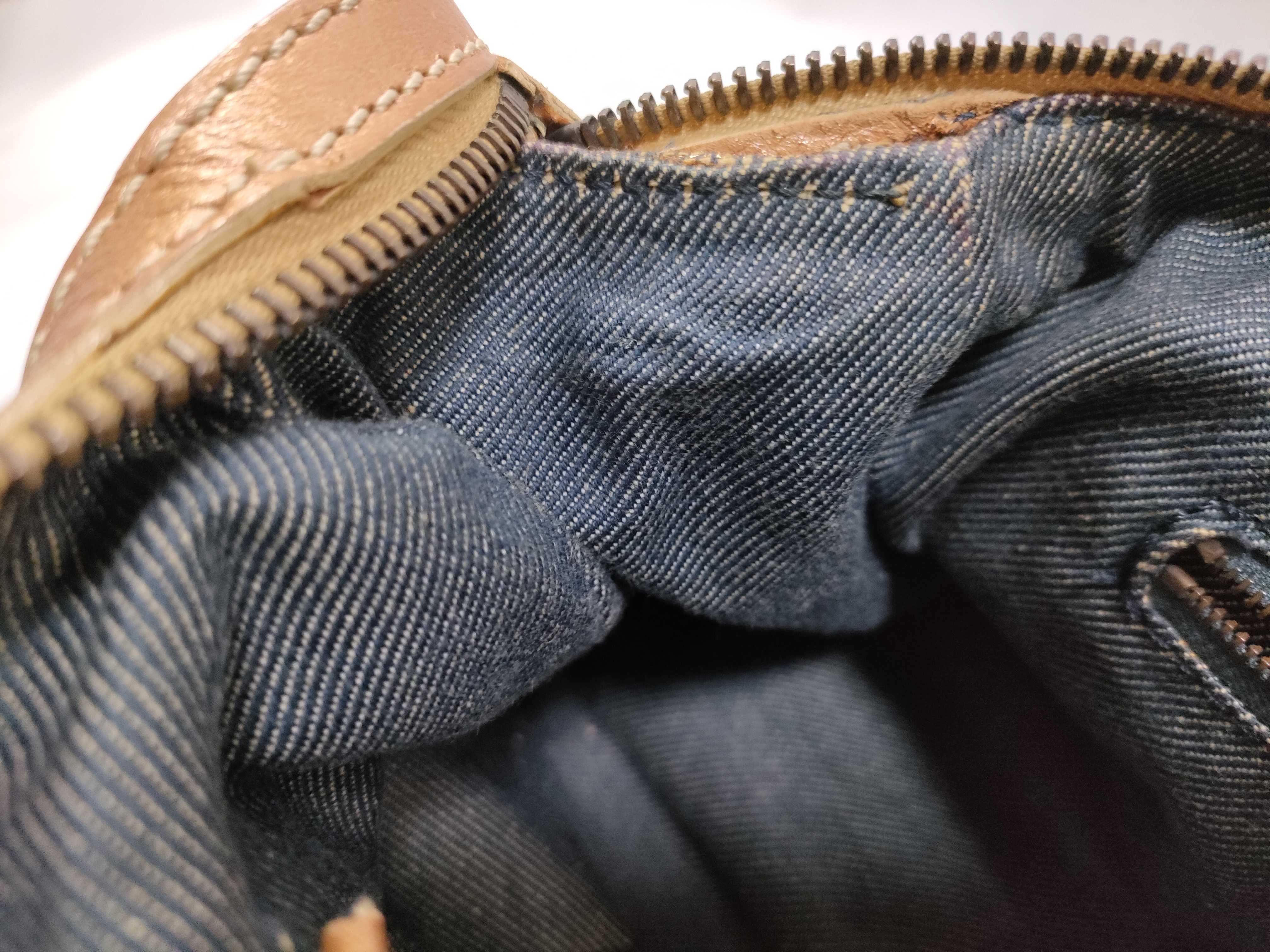 Denim Macadam Chain Tote Bag — view 12