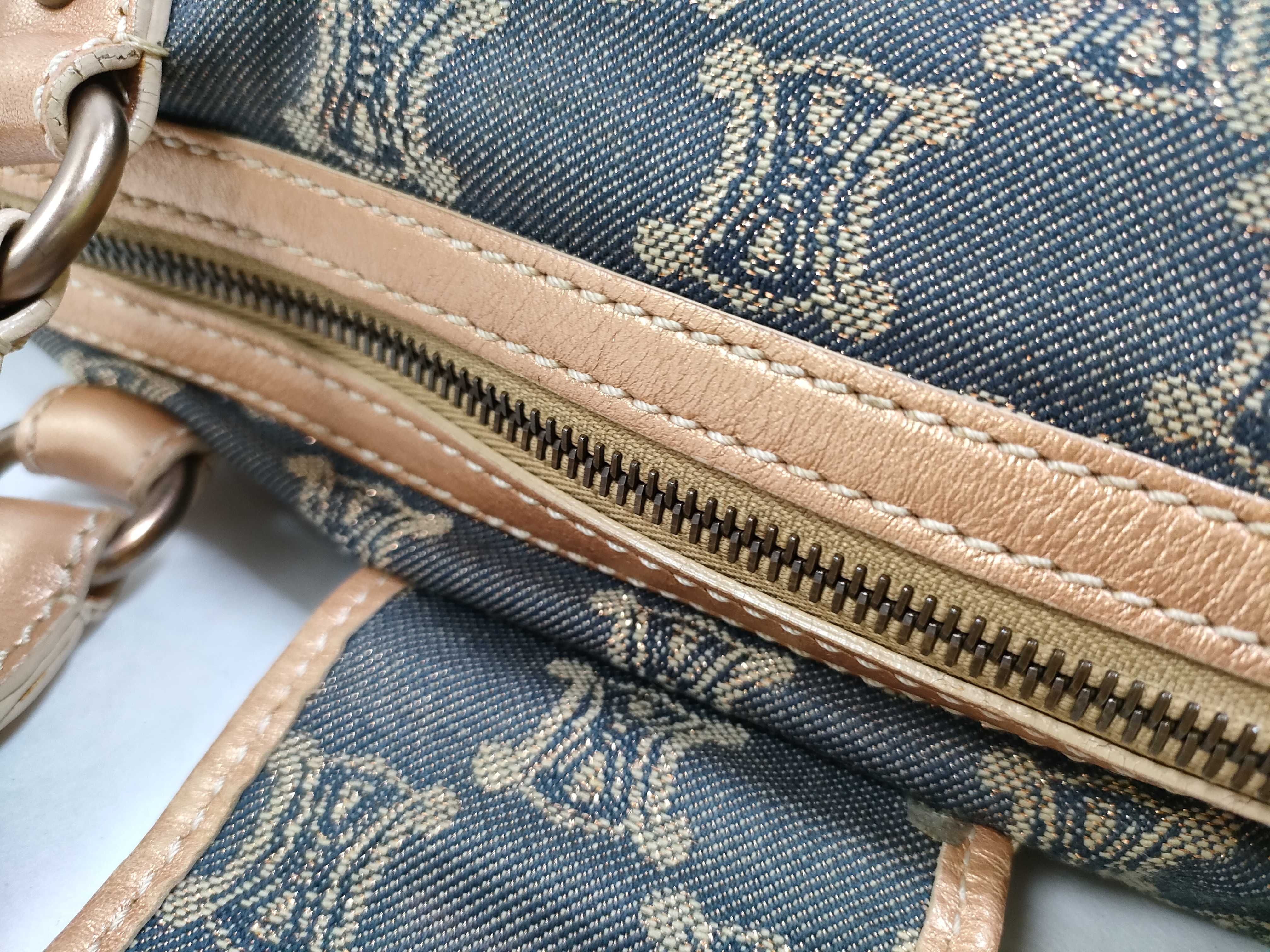 Denim Macadam Chain Tote Bag — view 5
