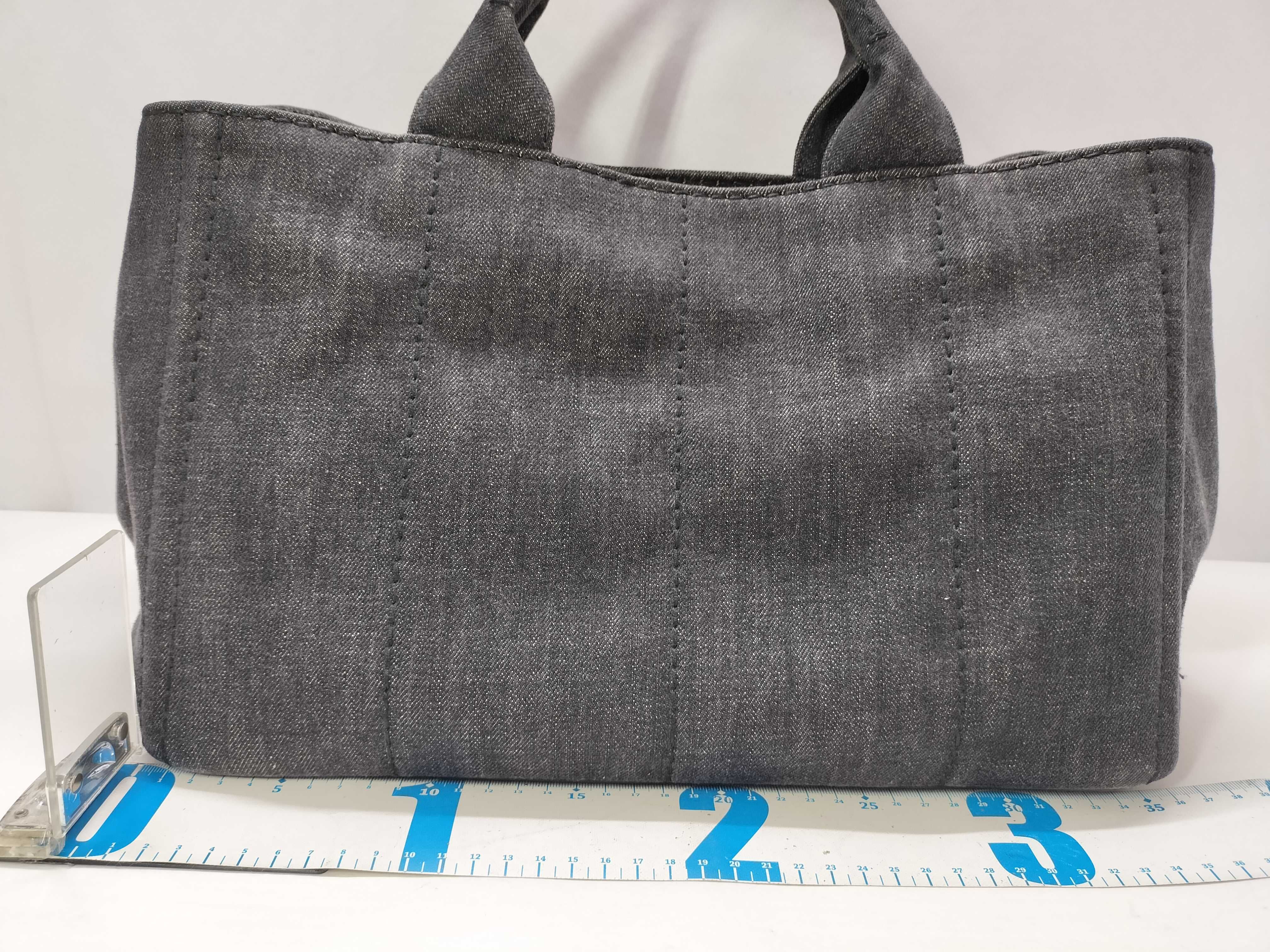 denim Canapa black tote bag — view 2