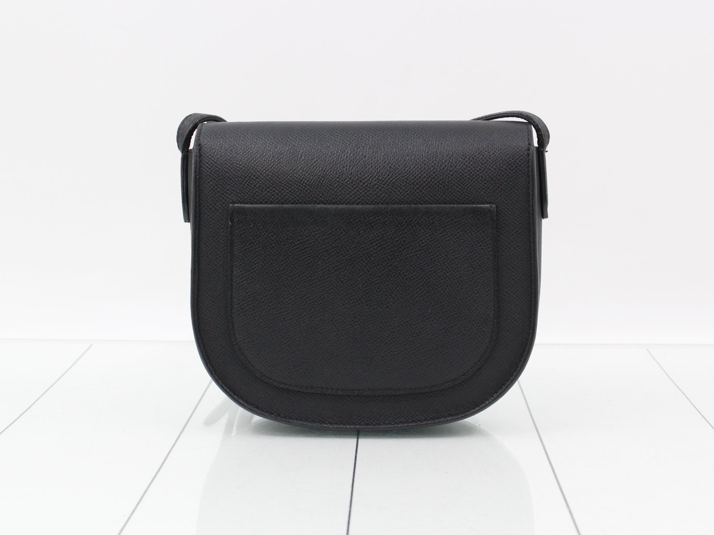 Trotter Small Leather Shoulder Bag, Black — view 2