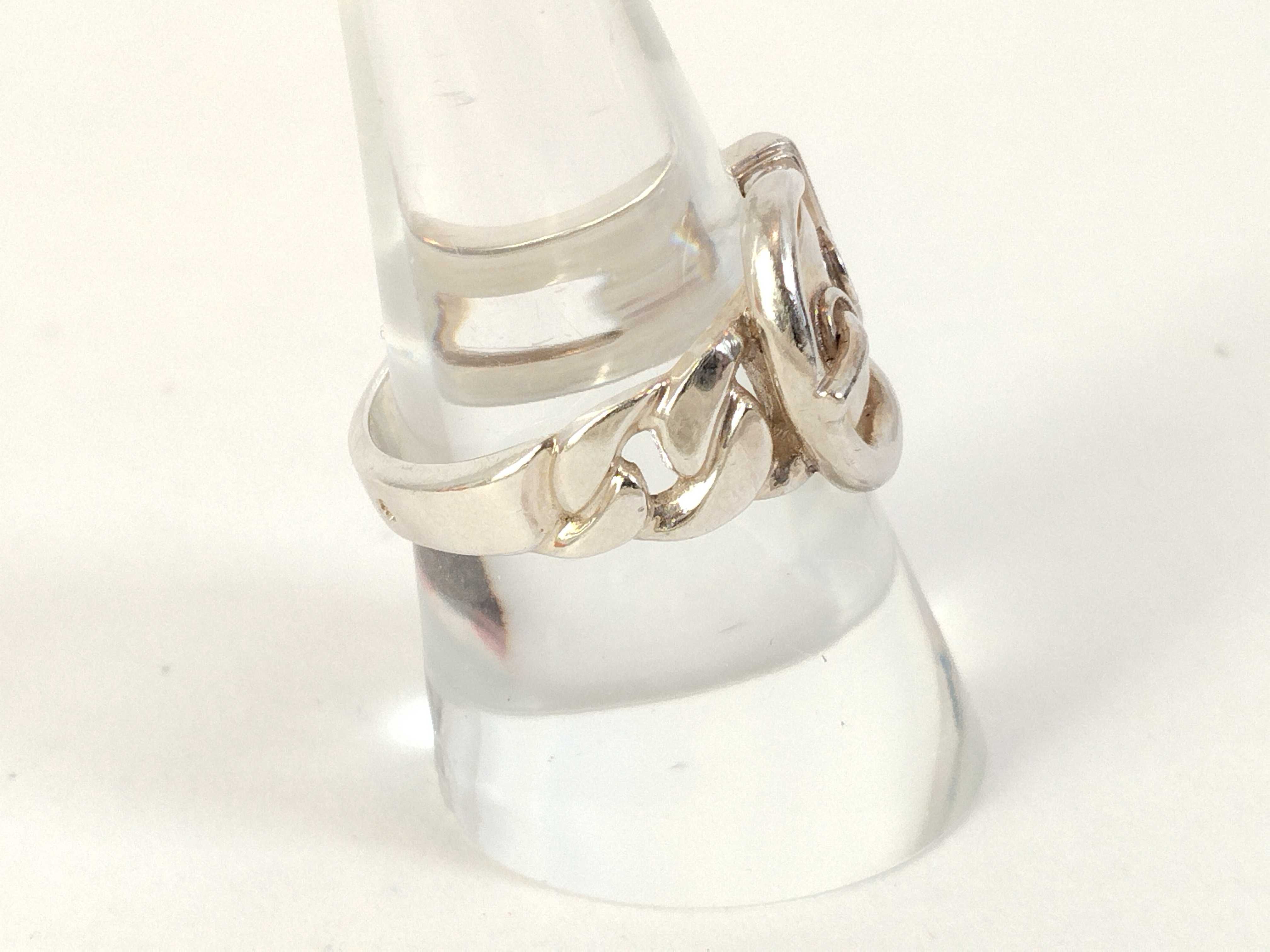ring, belt motif ring — view 4