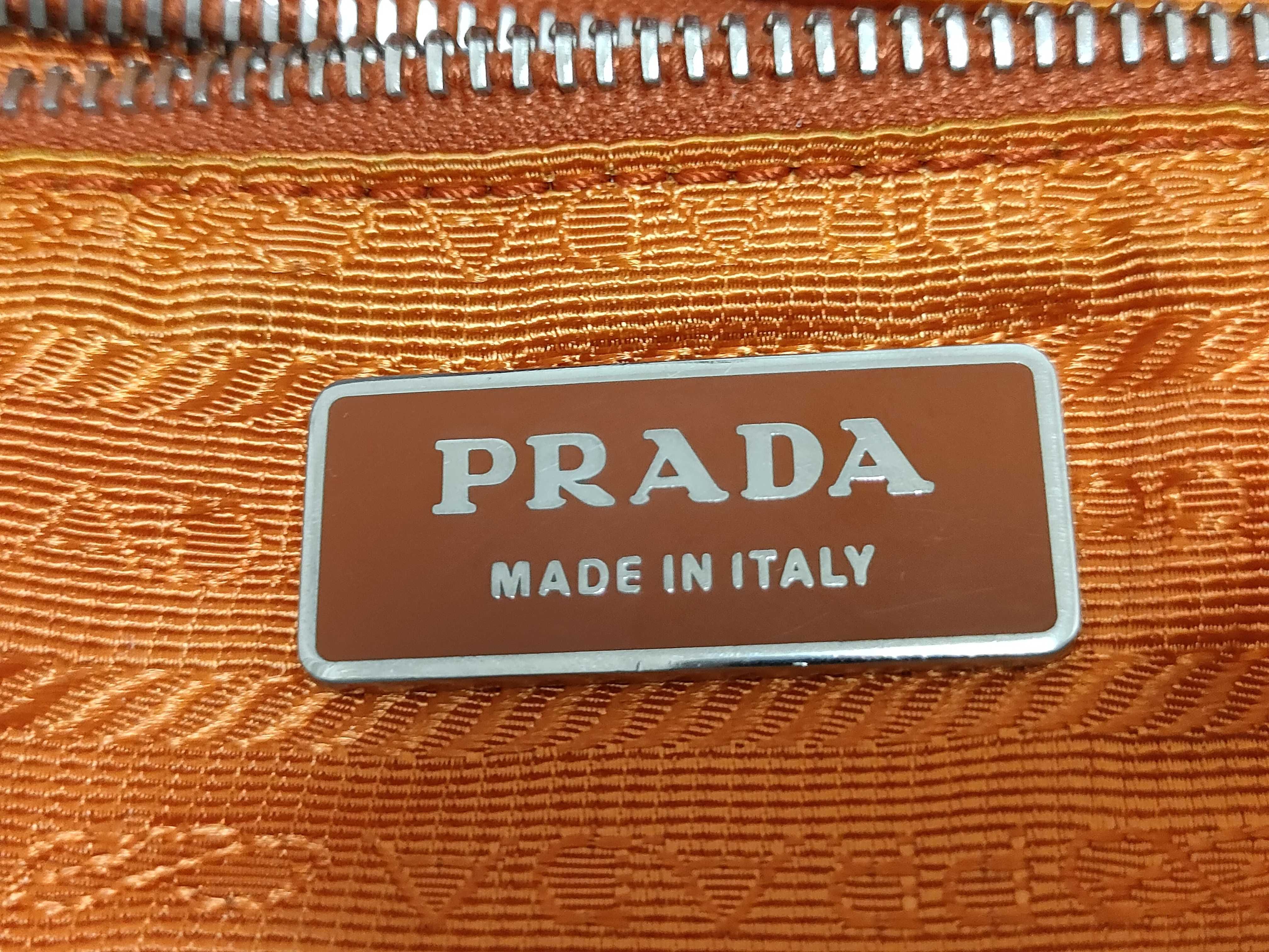 Nylon Shoulder Bag, Orange — view 12