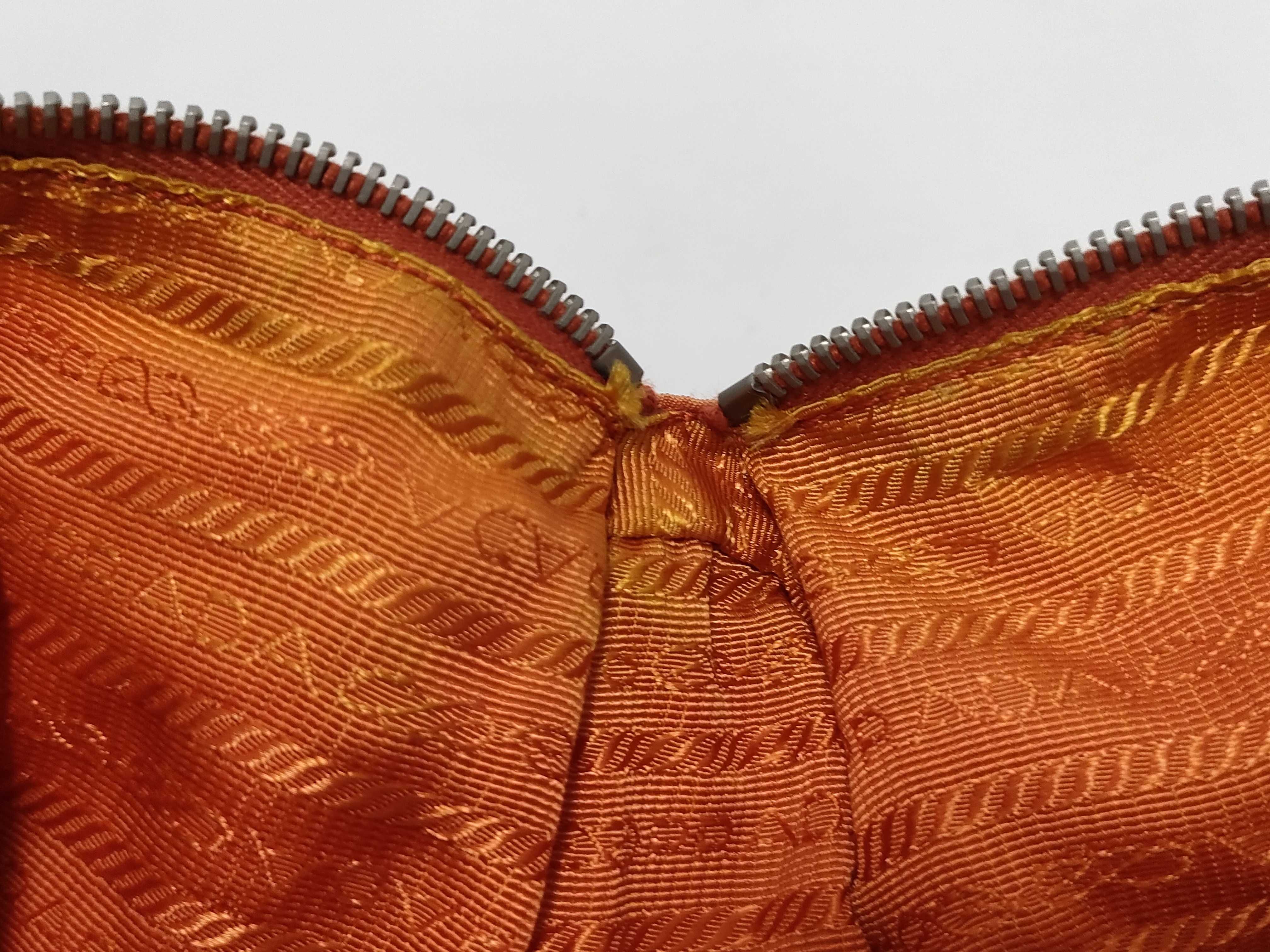Nylon Shoulder Bag, Orange — view 13