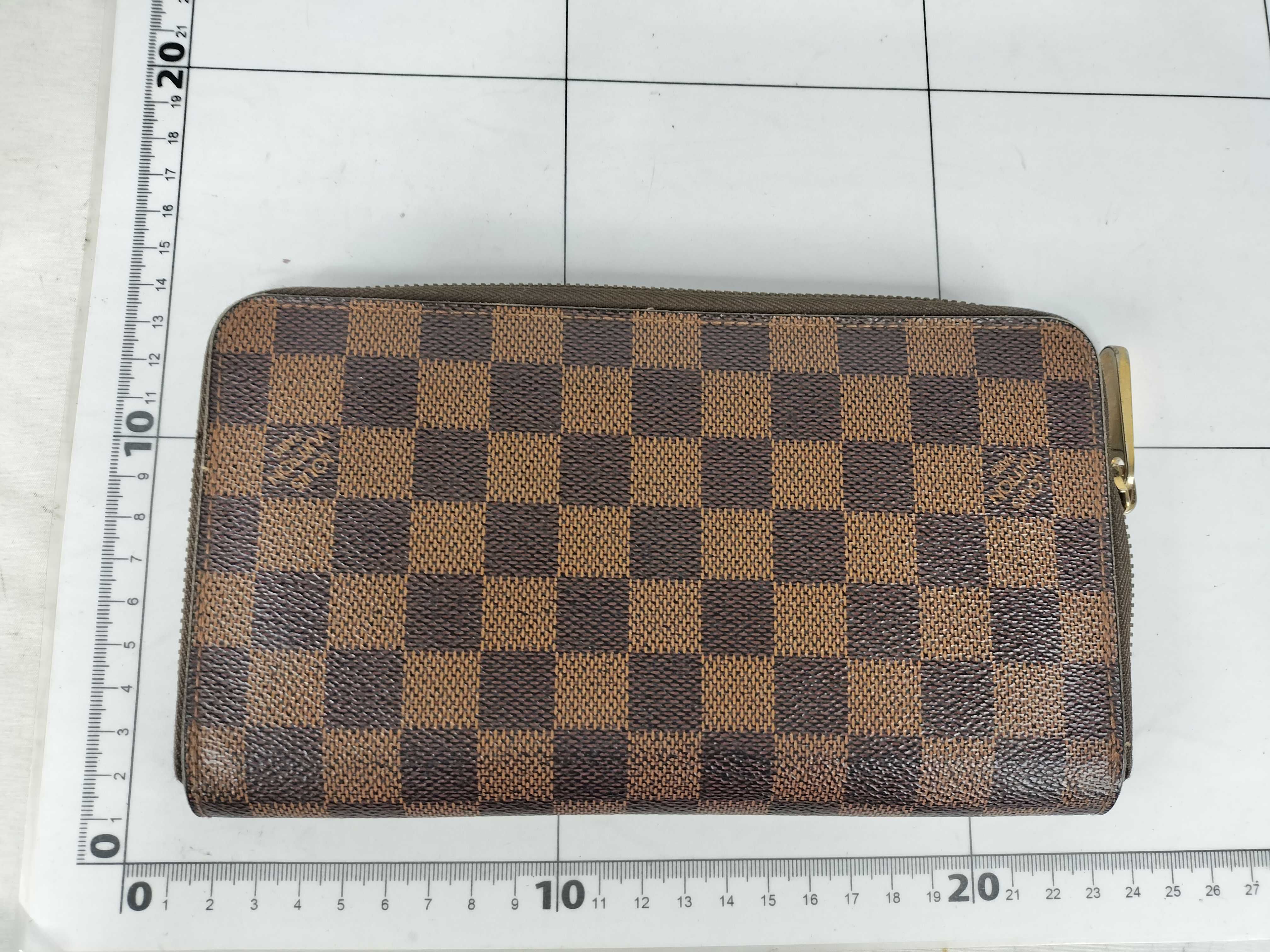 Damier Ebene Zippy Wallet Long Wallet Brown — view 2