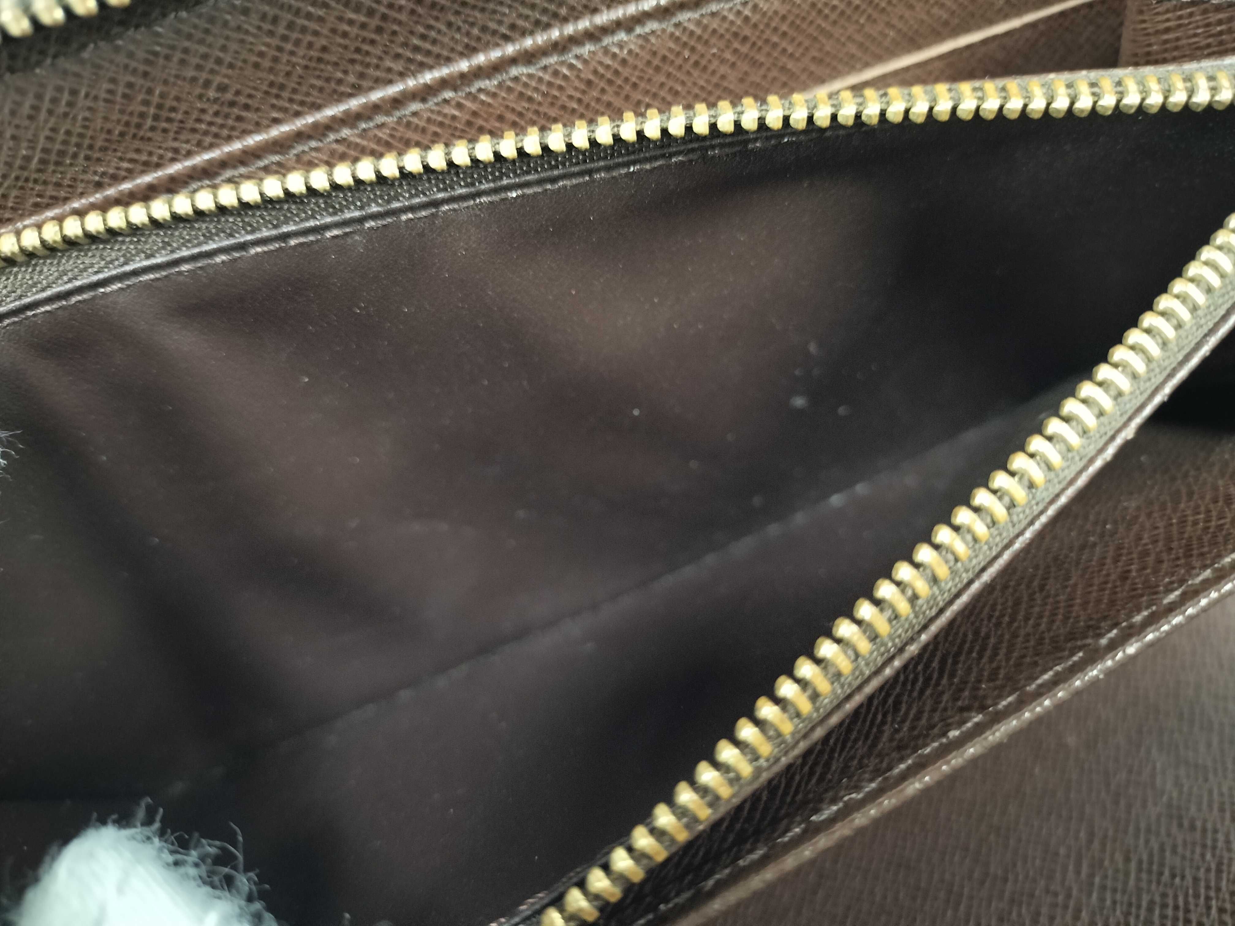 Damier Ebene Zippy Wallet Long Wallet Brown — view 12