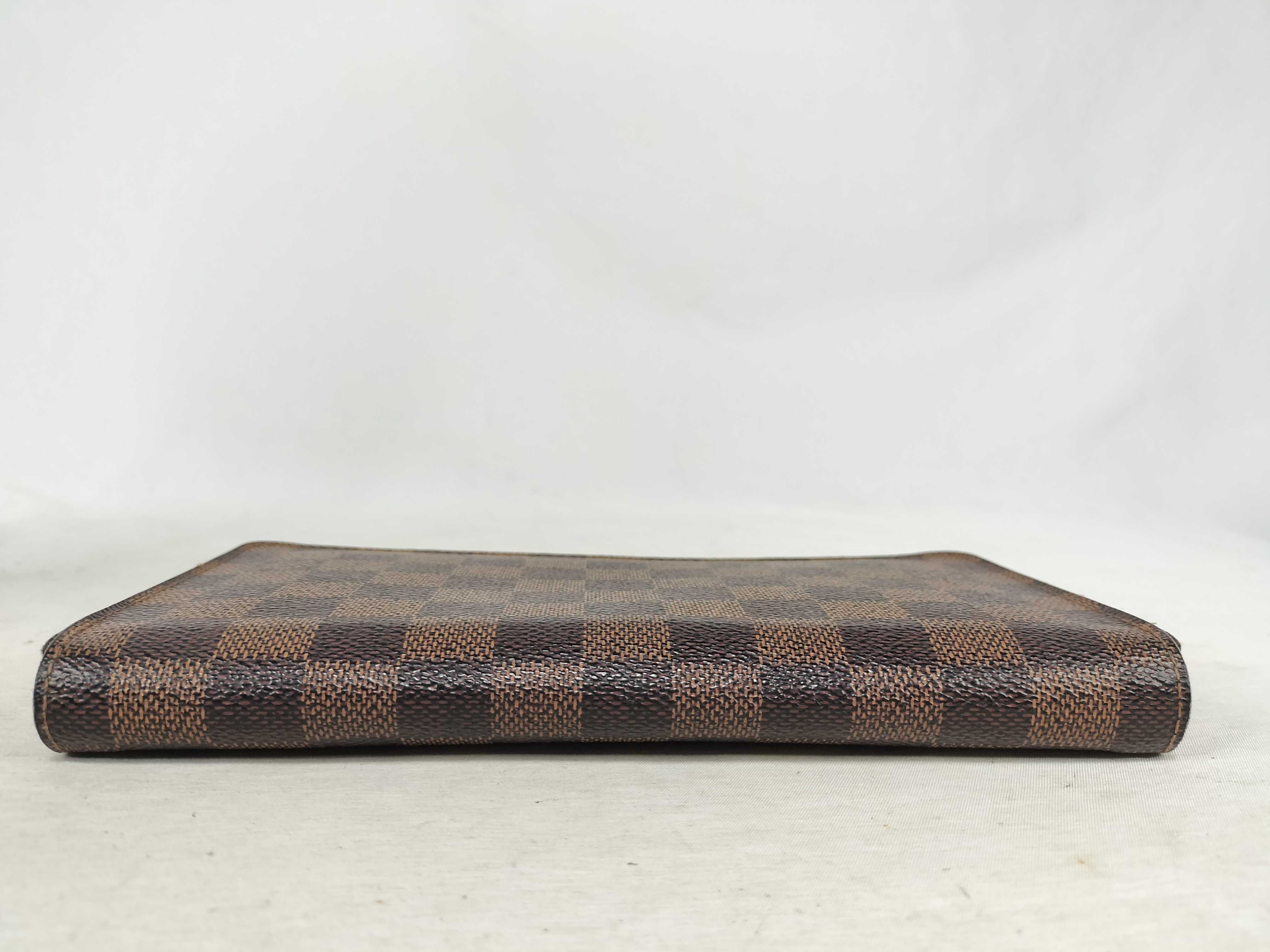 Damier Ebene Zippy Wallet Long Wallet Brown — view 3