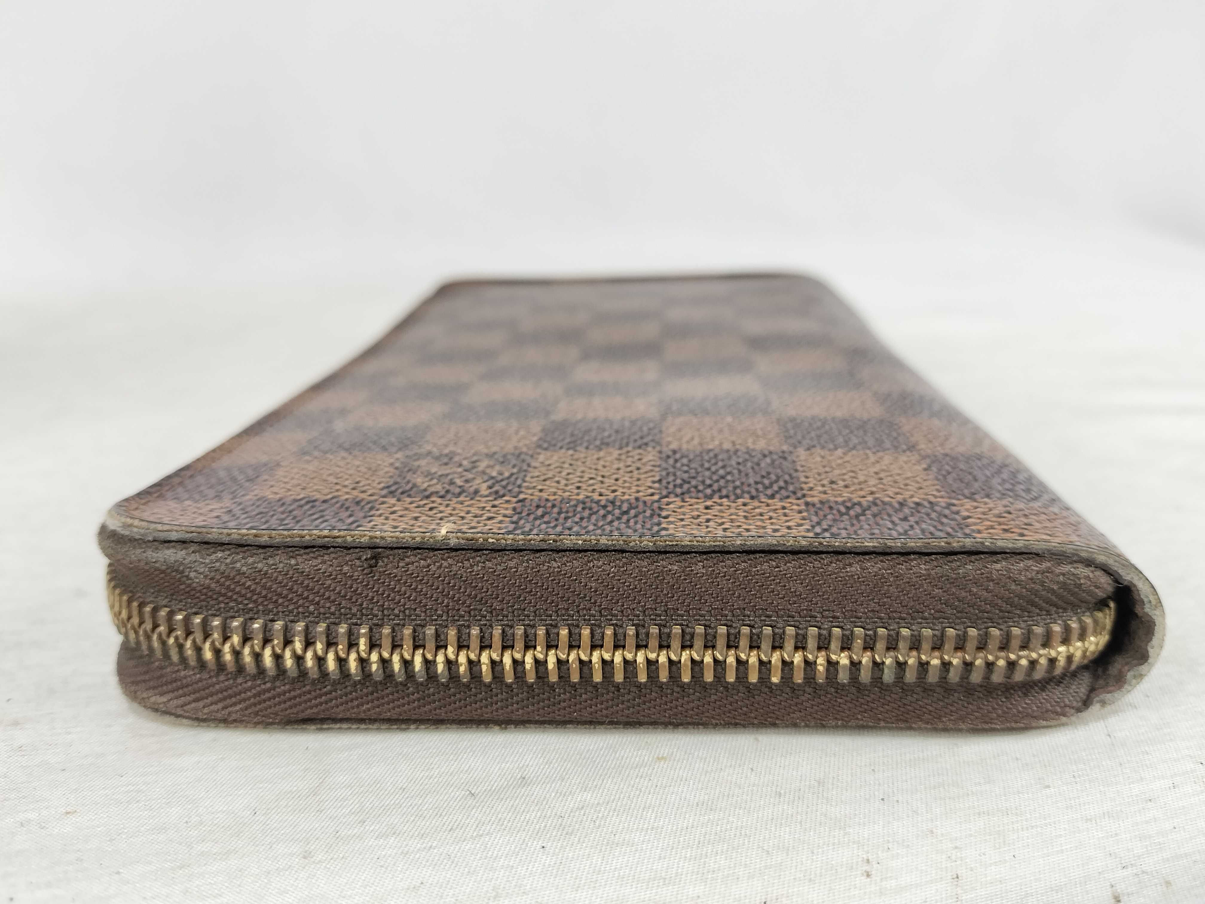 Damier Ebene Zippy Wallet Long Wallet Brown — view 5