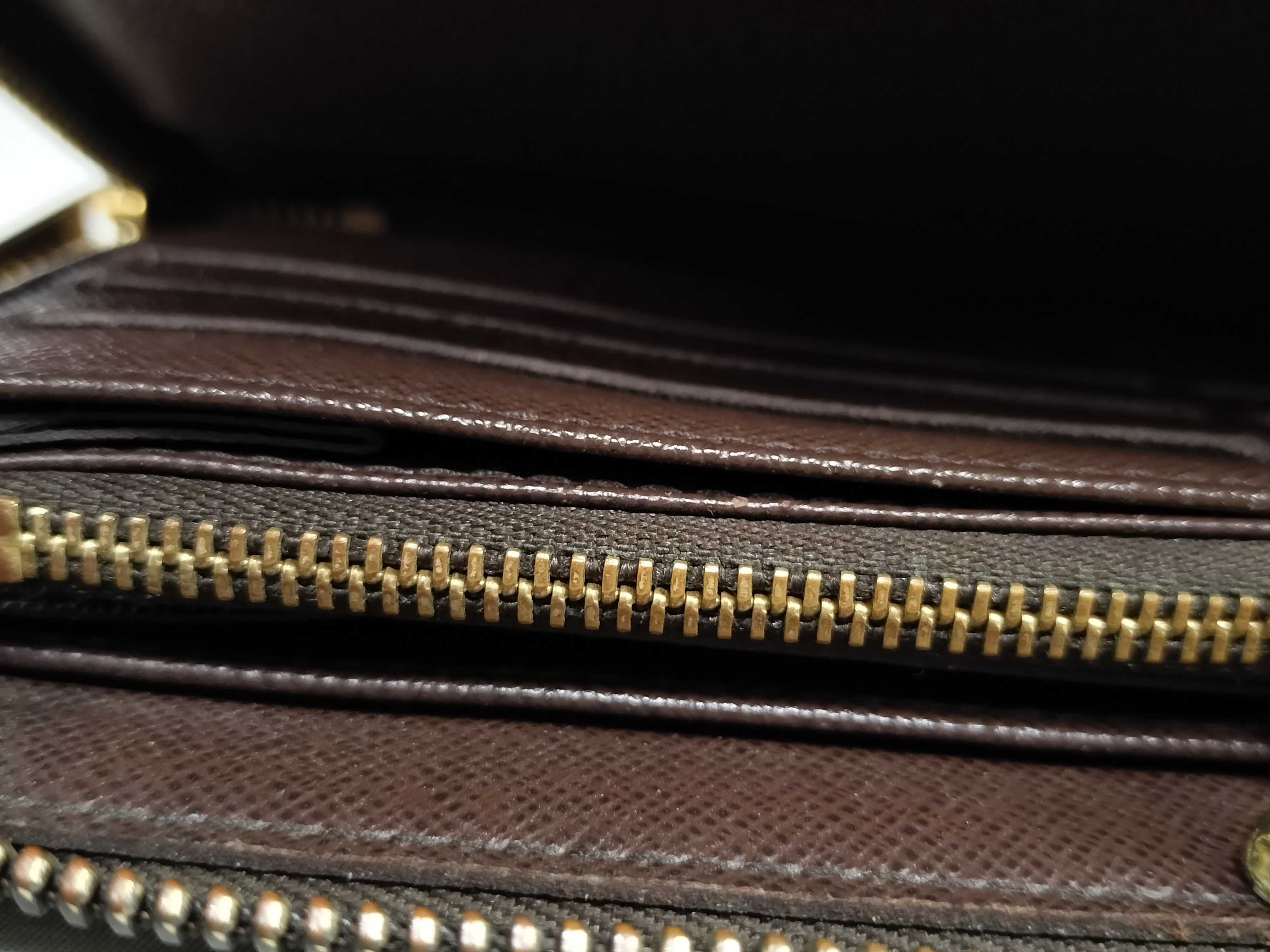Damier Ebene Zippy Wallet Long Wallet Brown — view 10