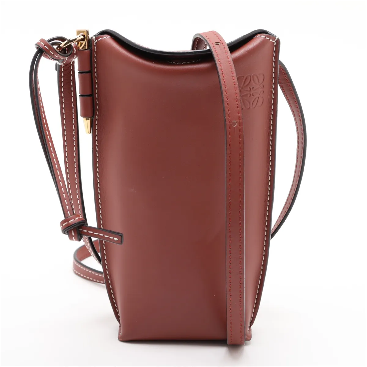 Gate Pocket Leather Shoulder Bag, Brown