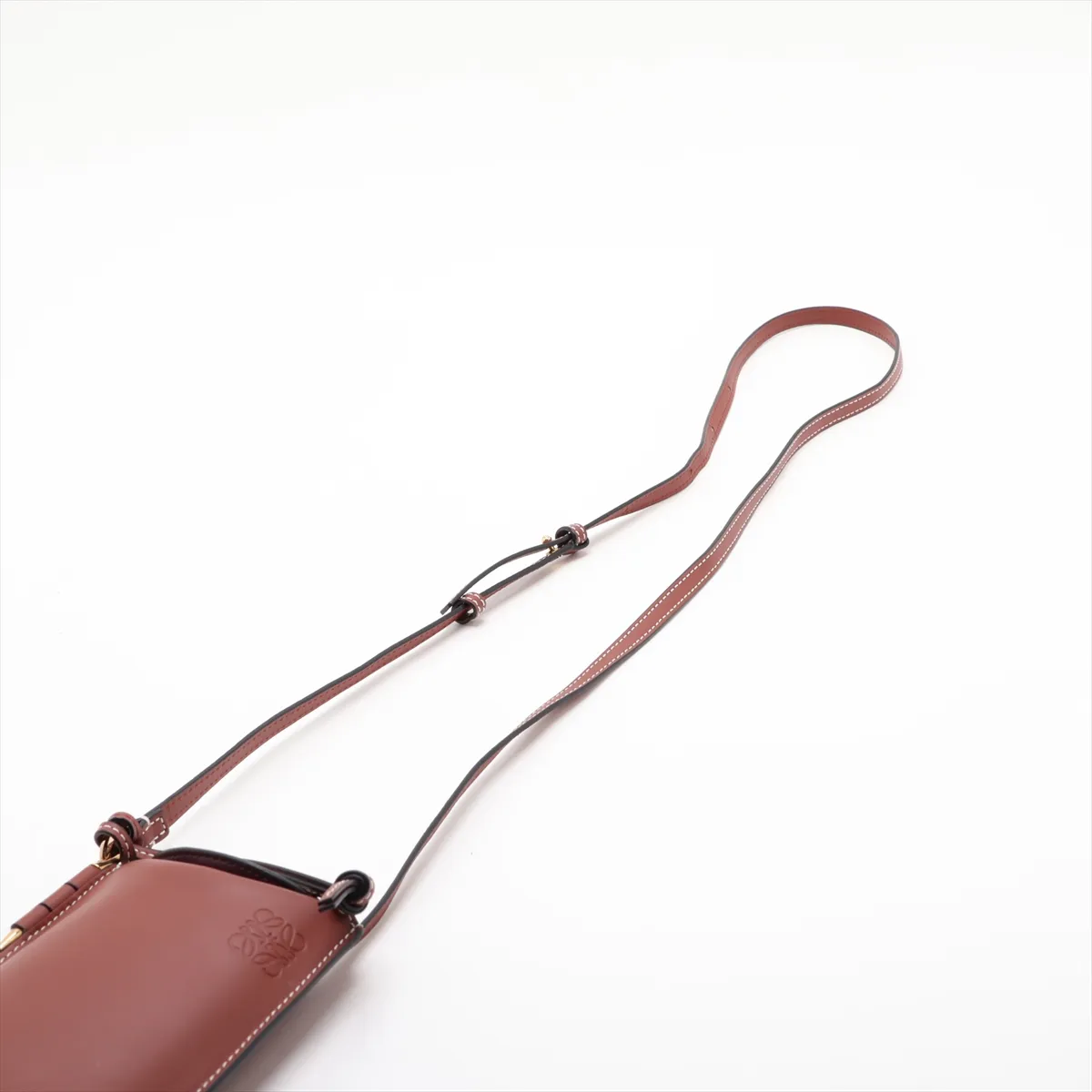 Gate Pocket Leather Shoulder Bag, Brown — view 5