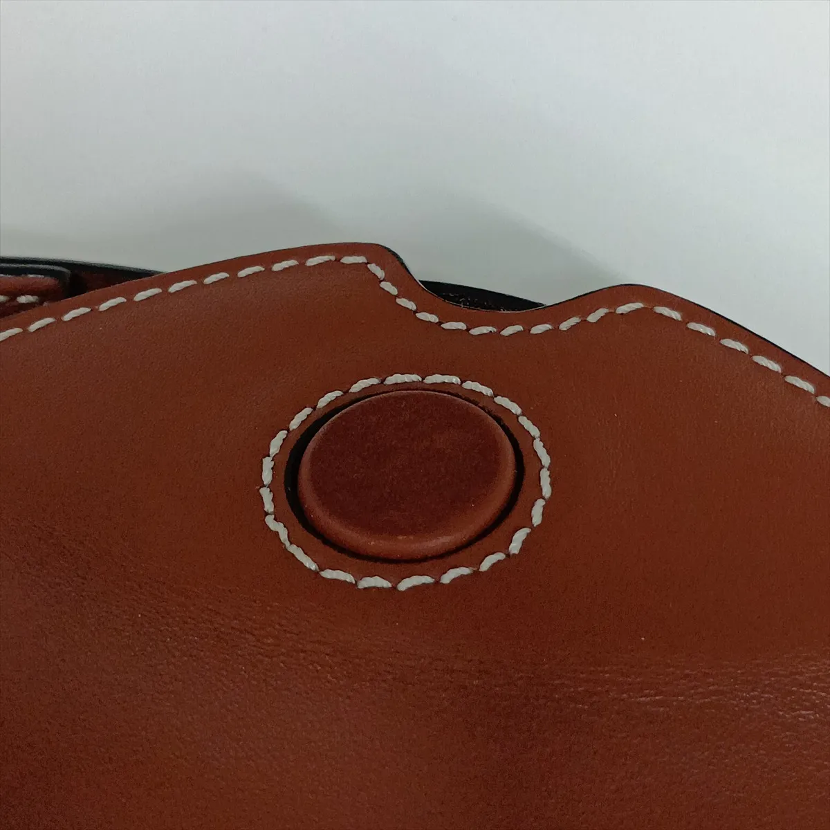 Gate Pocket Leather Shoulder Bag, Brown — view 9