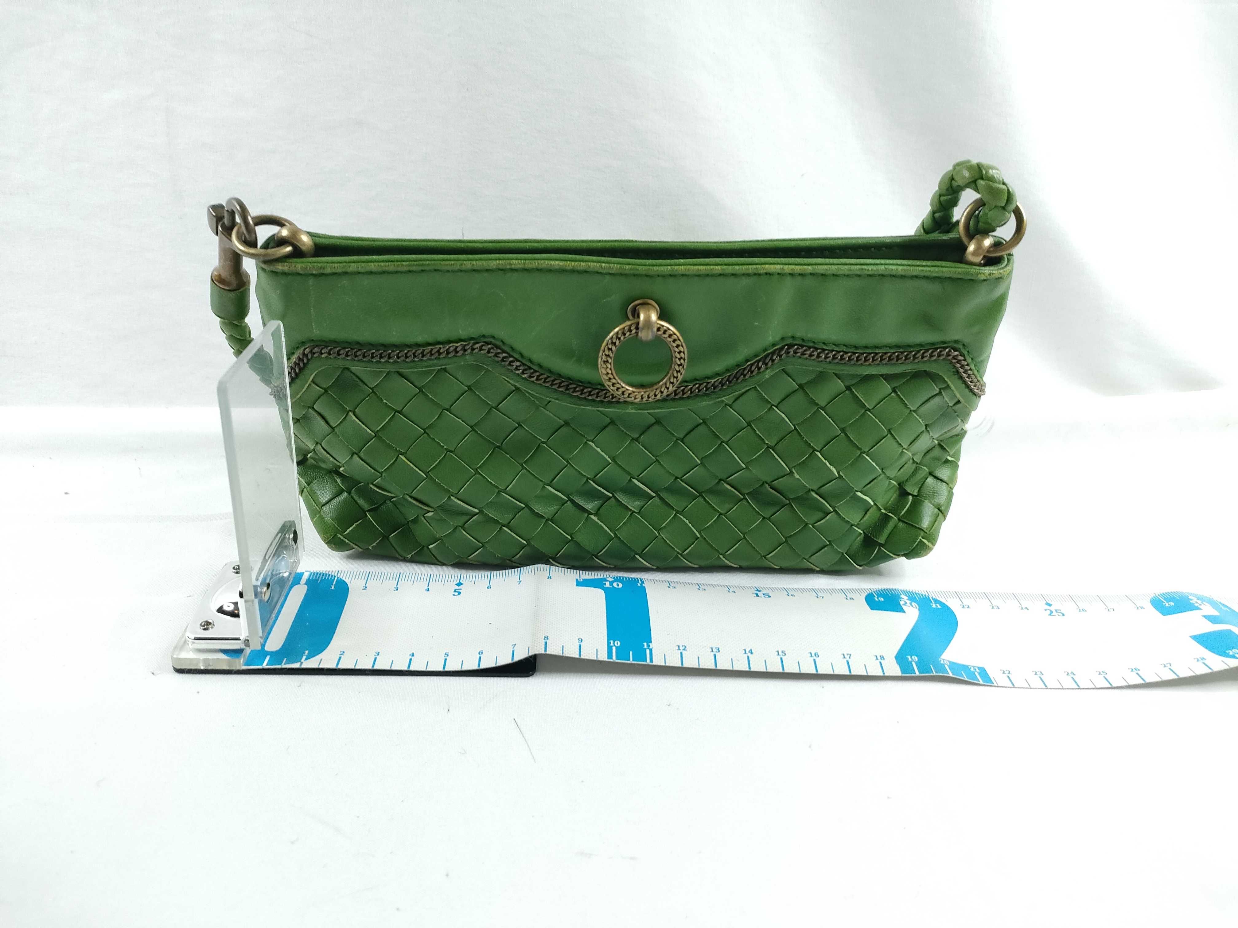 Intrecciato Handbag One Shoulder Bag Intrecciato Green 169861 Shoulder Bag — view 2