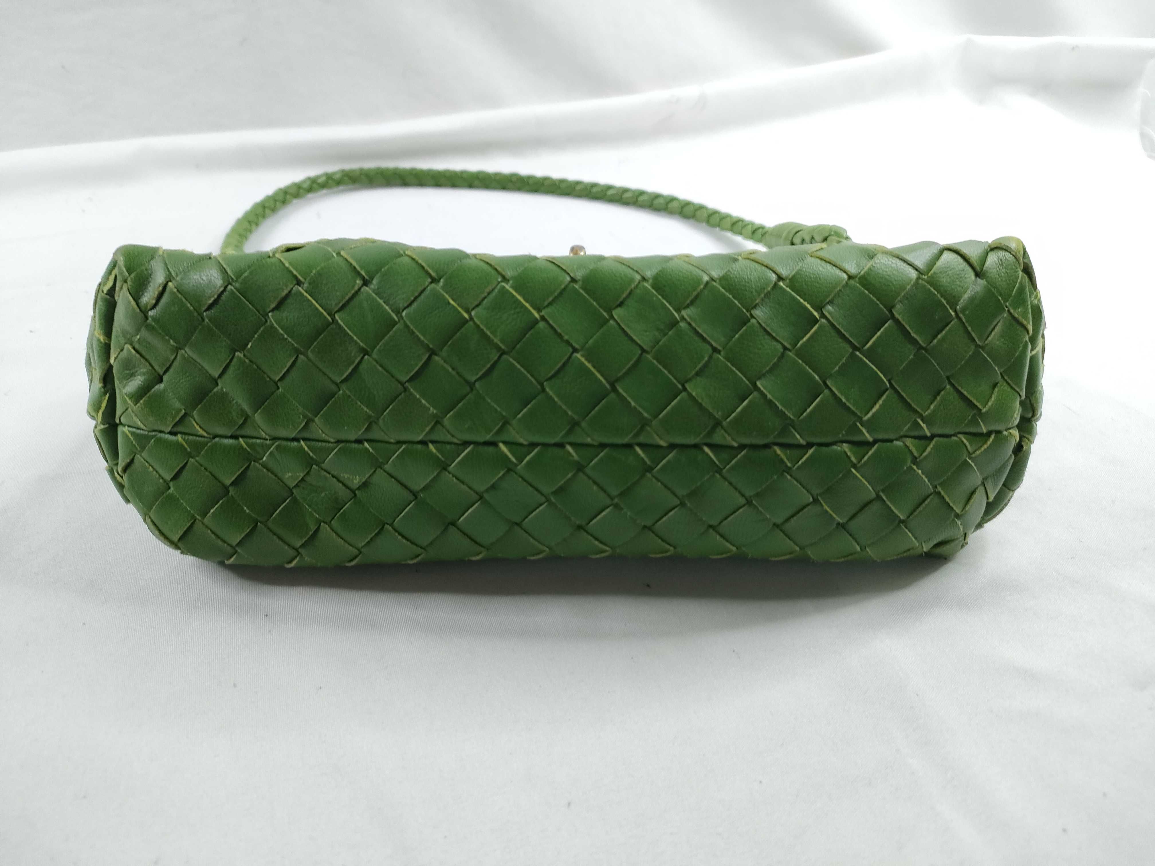 Intrecciato Handbag One Shoulder Bag Intrecciato Green 169861 Shoulder Bag — view 4