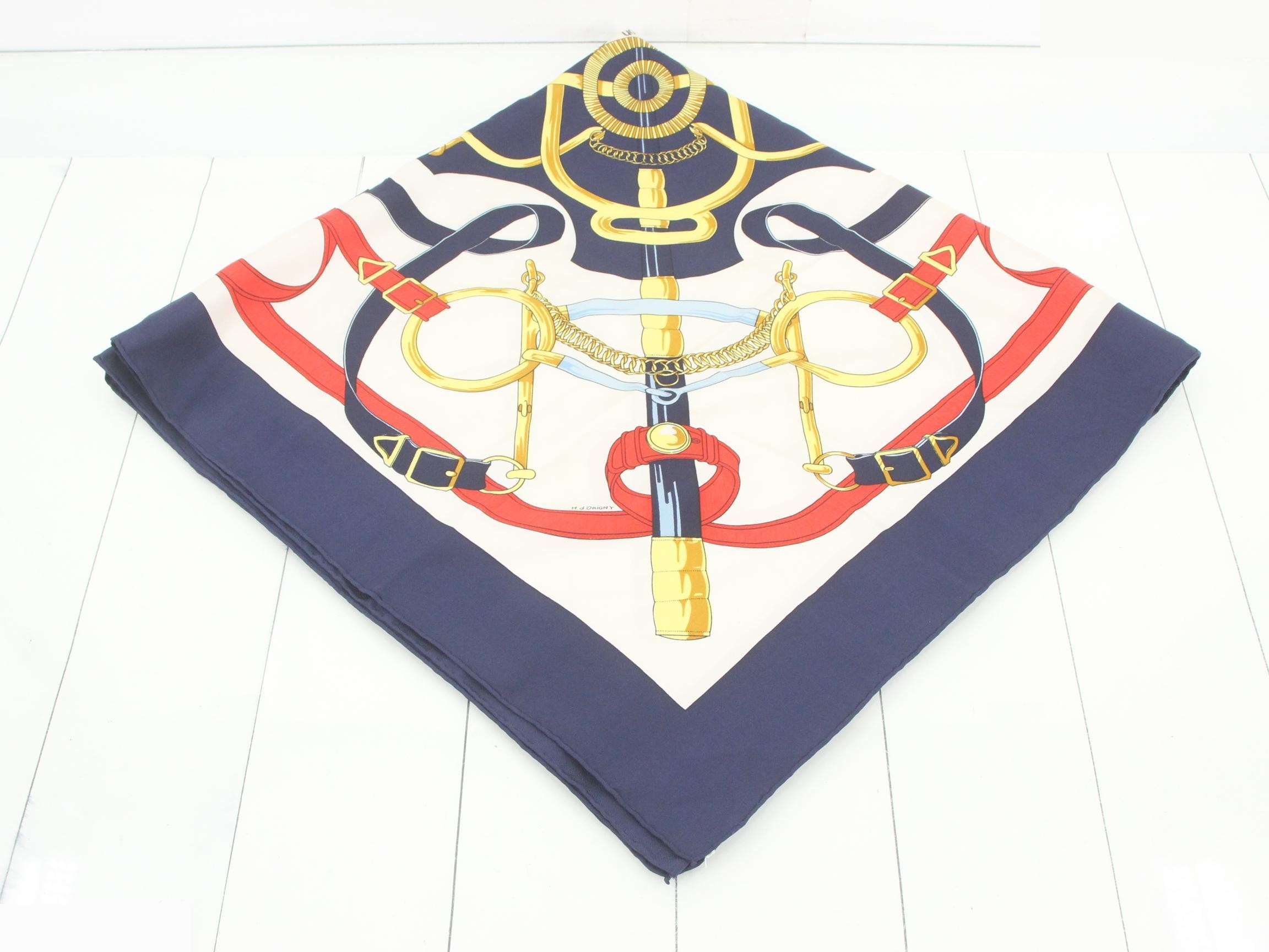 Carre 90 Golden Spur Silk Scarf — view 2
