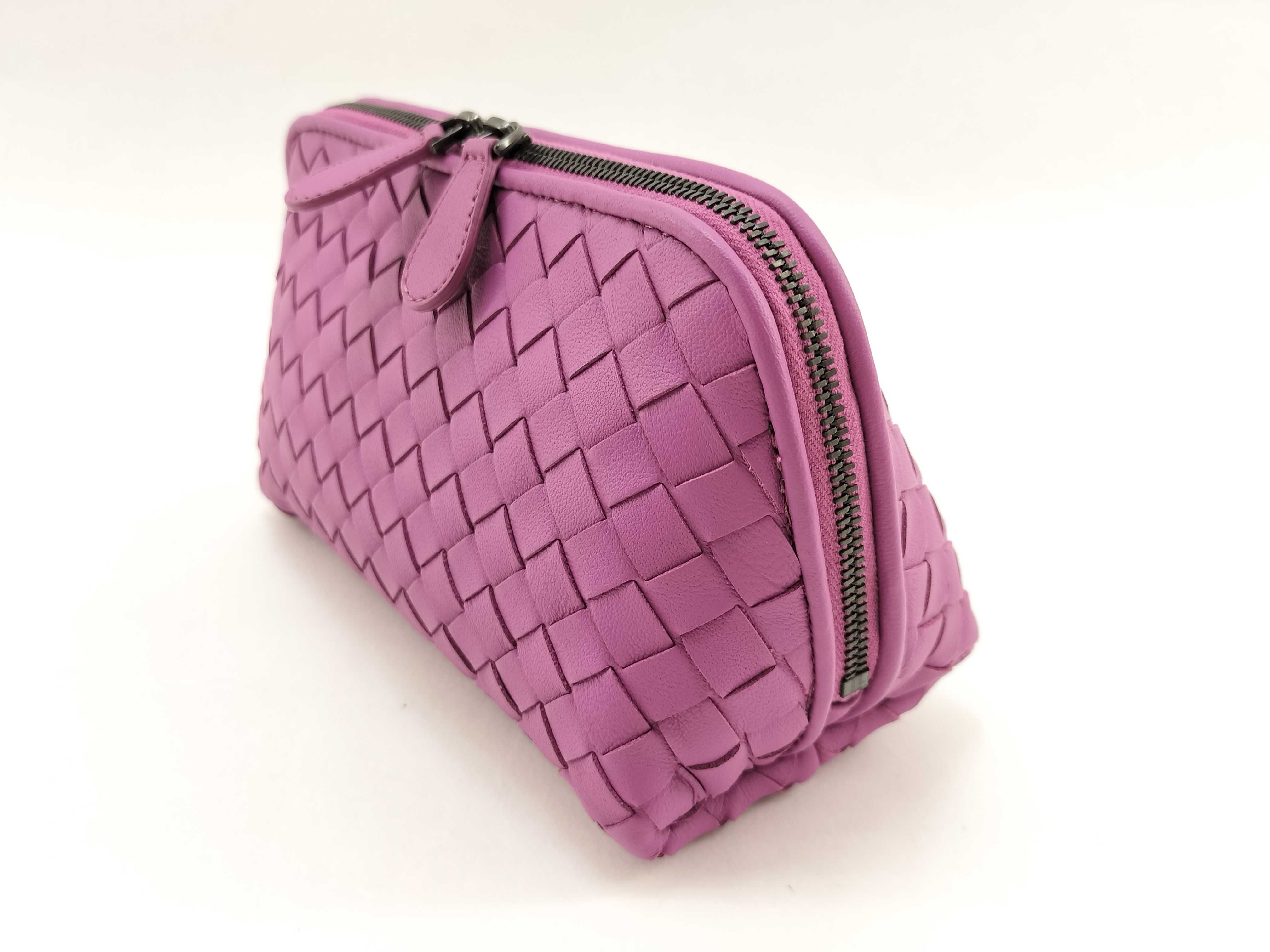 Intrecciato Makeup Pouch — view 3