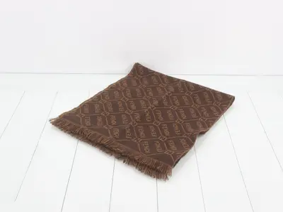 logo scarf with tags