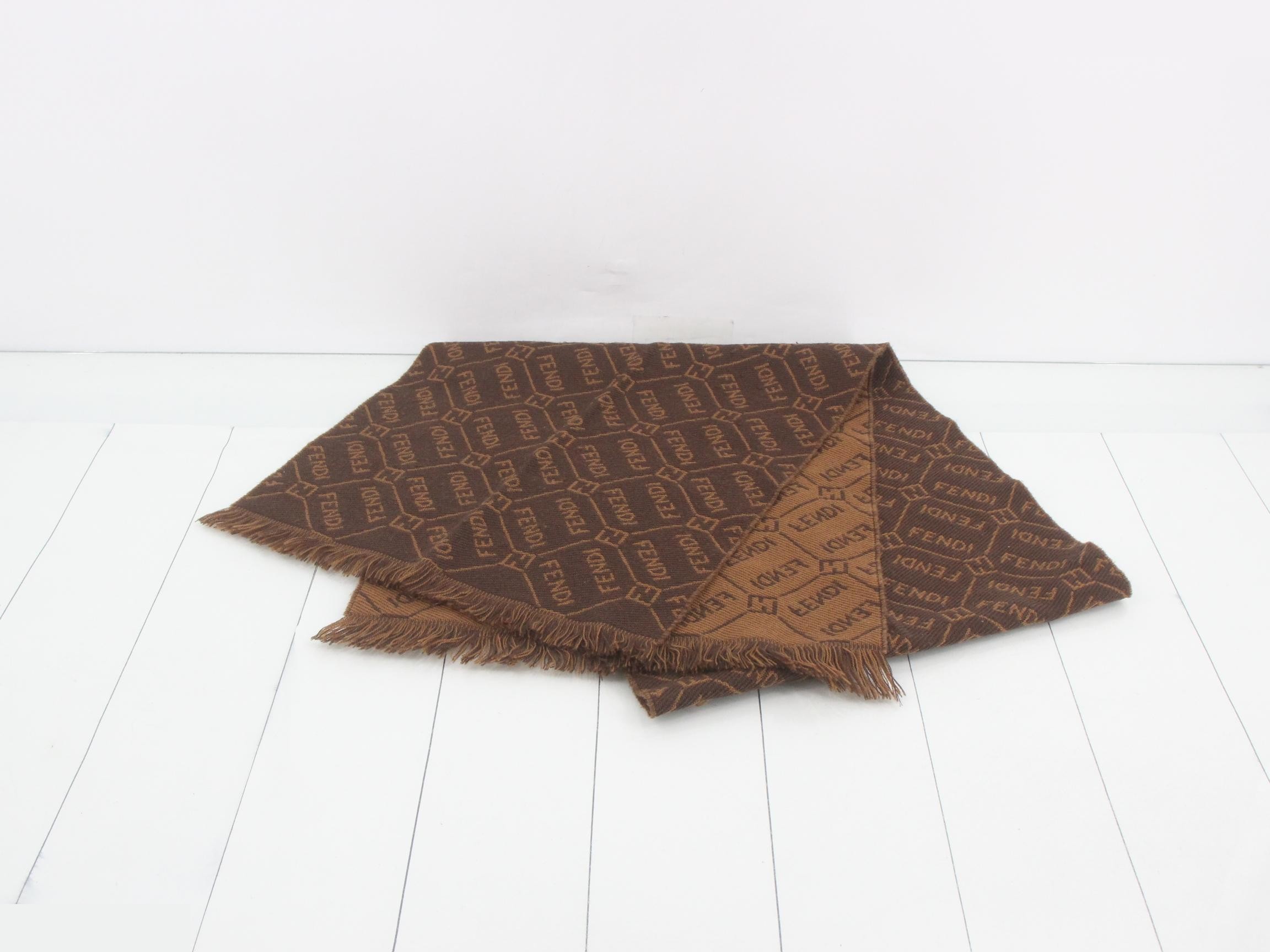 logo scarf with tags — view 2