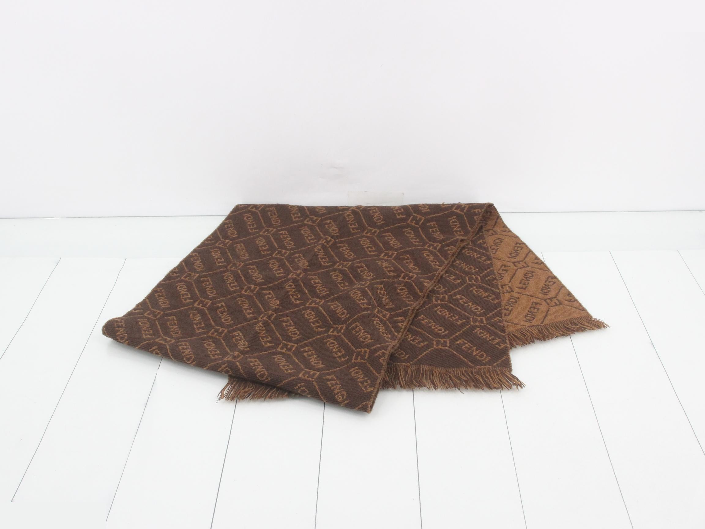 logo scarf with tags — view 3