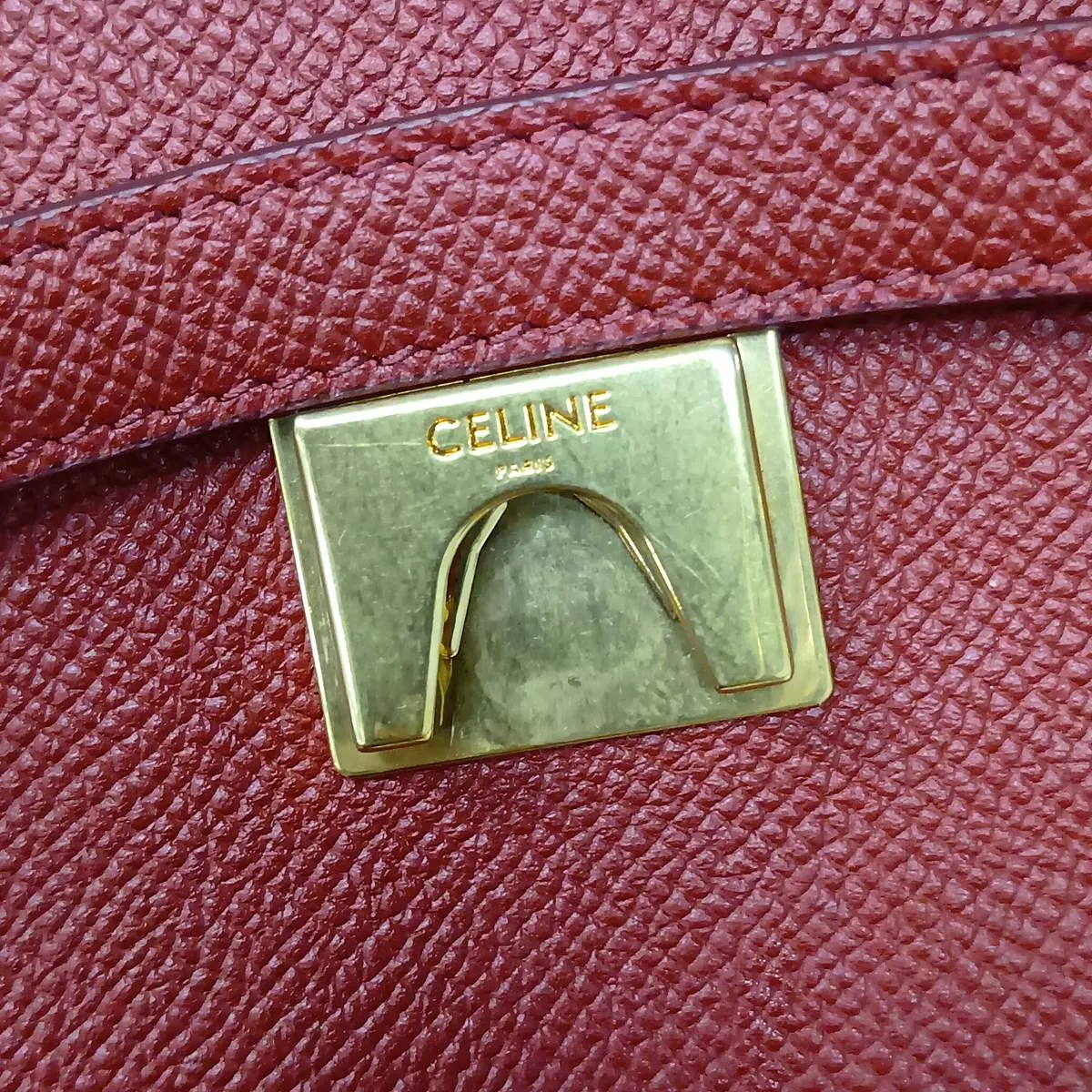 Belt Bag Micro Leather 2-Way Handbag Red — view 14